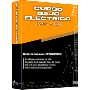Curso de Bajo electrico – lecciones de afinación, posiciones de manos y uso de cuerdas paso a paso, con actualizaciones gratuitas tutoriales sencillos practicas CURS BAJO ELECTRICO