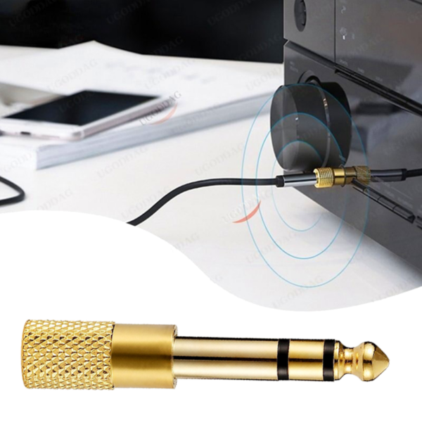 Adaptador de Audio Estereo 6.5mm - 3.5mm Plug Auxiliar - Imagen 4