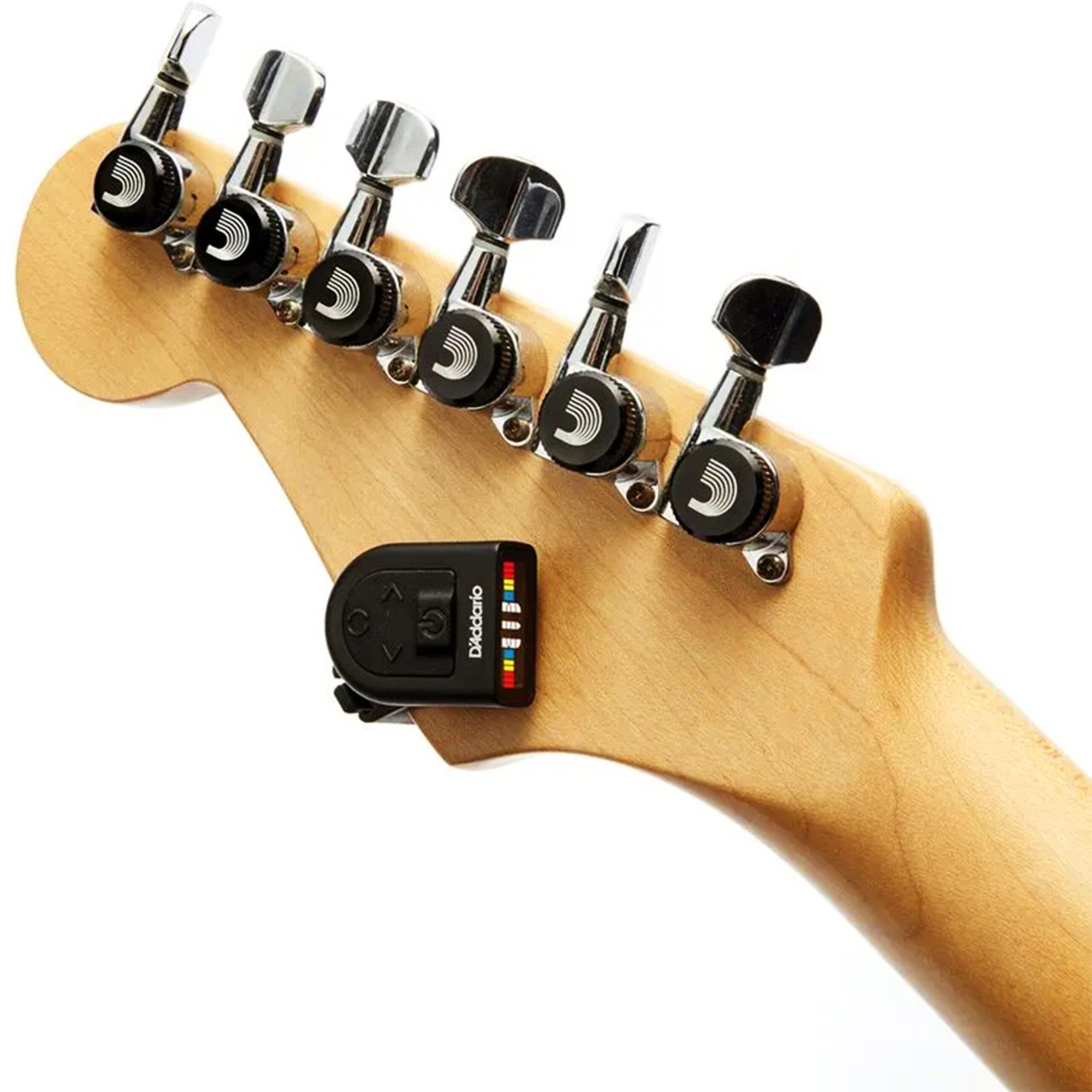 Afinador digital Planet Waves PW‑CT‑12MIC , clip giratorio 360°, pantalla LCD a color, portátil y compatible con guitarra, bajo, mandolina, ukelele y banjo.