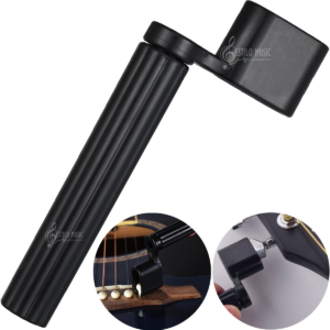 Bobinadora de Cuerdas para guitarra multifuncional marca Estilo Music enrollador y desenrollador de cuerdas con extractor de pines de puente