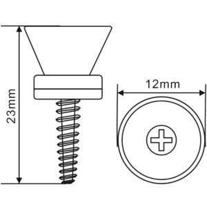 Par de Botones Tornillos para correa de guitarra acústica con tornillos de montaje