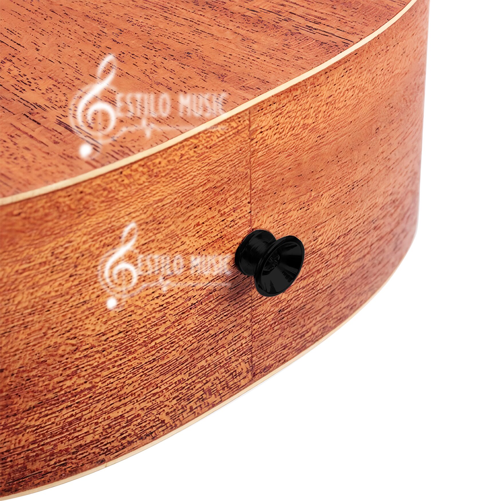 Par de Botones Tornillos para correa de guitarra acústica con tornillos de montaje