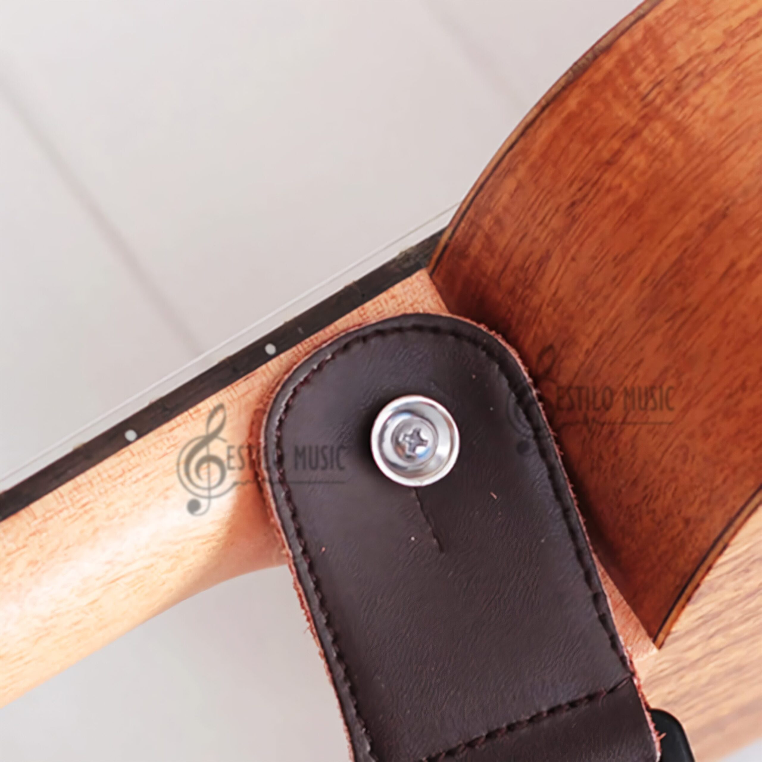 Par de Botones Tornillos para correa de guitarra acústica con tornillos de montaje