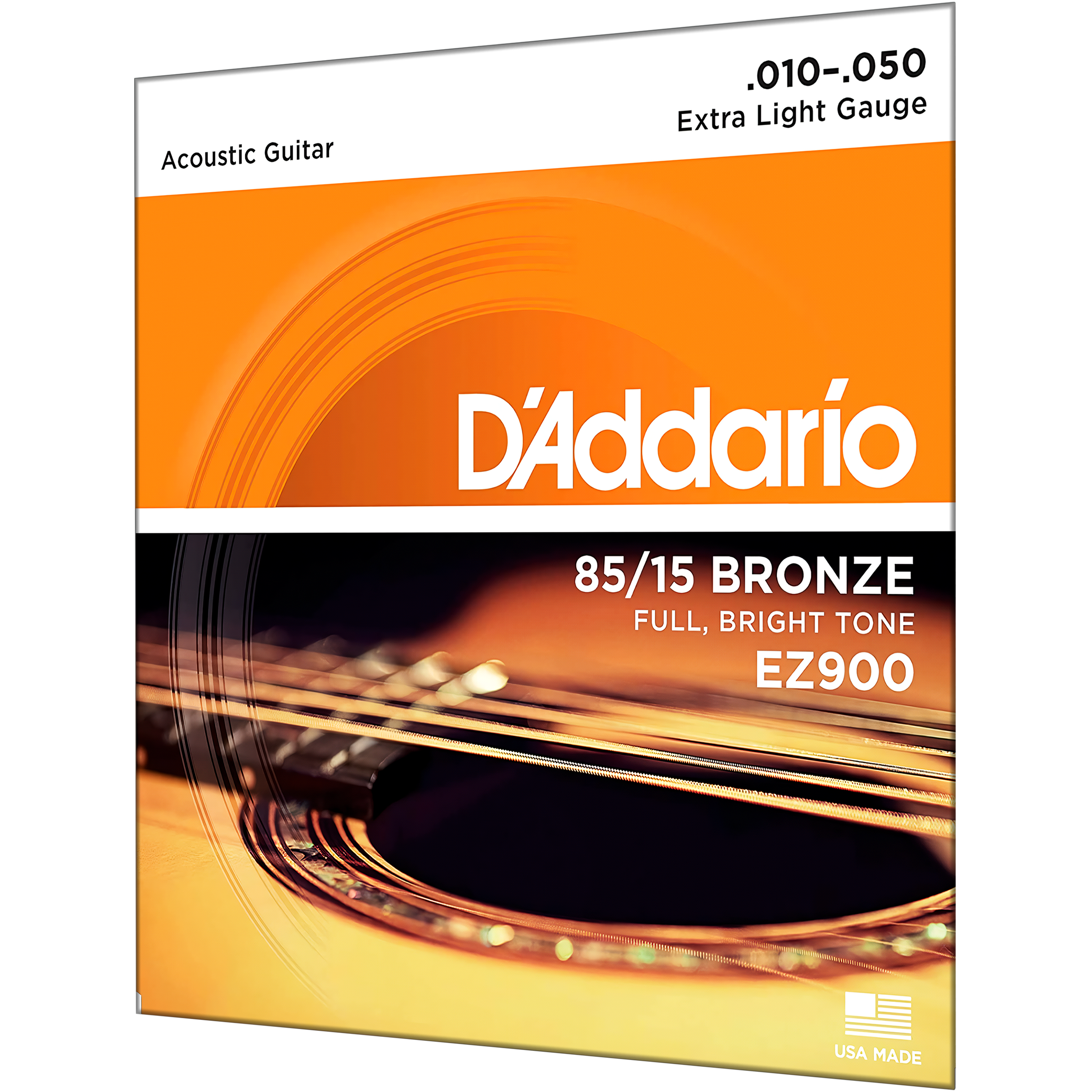 D’Addario EZ900 cuerdas acústicas 85/15 Bronze, calibre extra light .010-.050, tono balanceado y gran proyección daddario