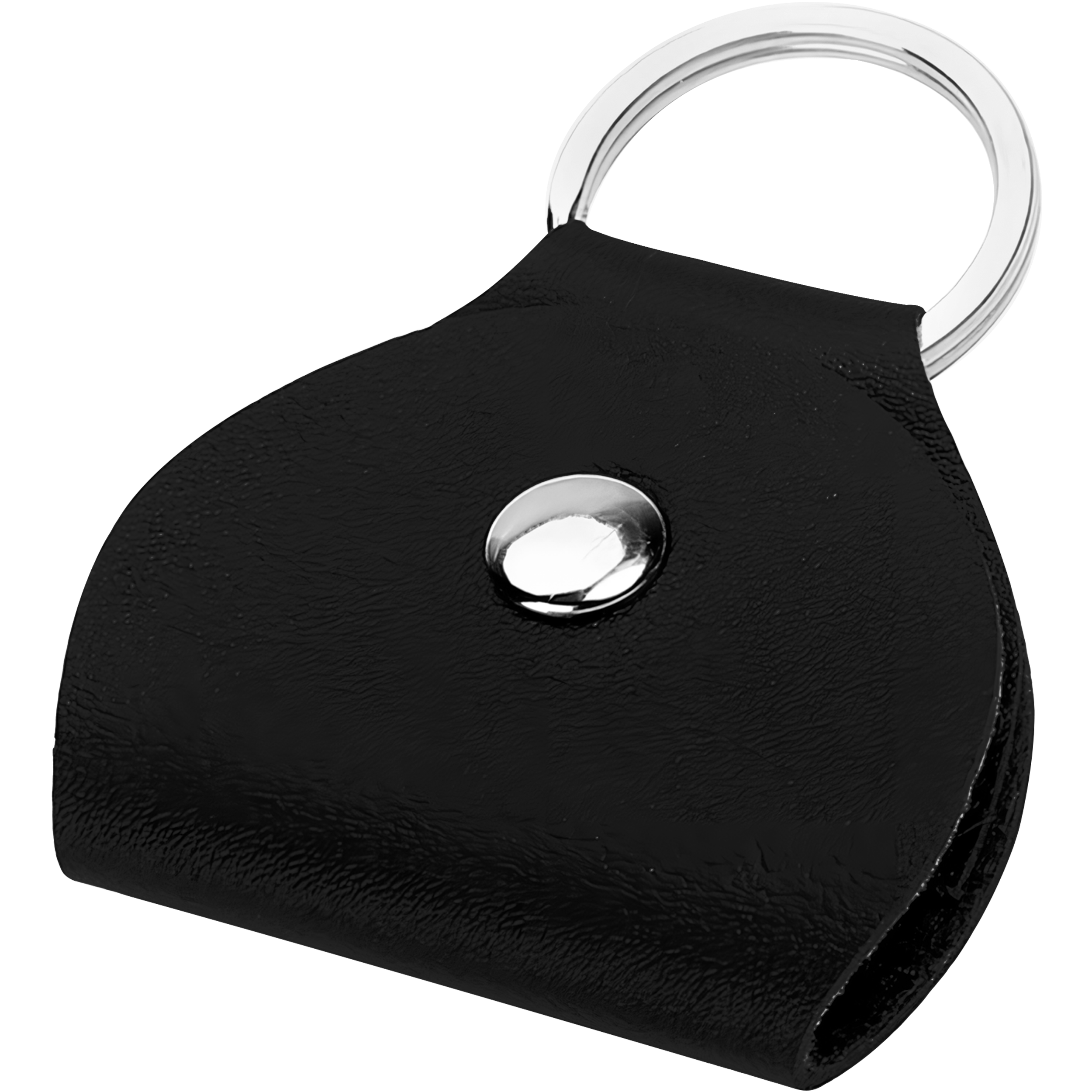 Porta Puas de cuero tipo llavero para guitarra acústica, pick holder compacto con gancho colgante