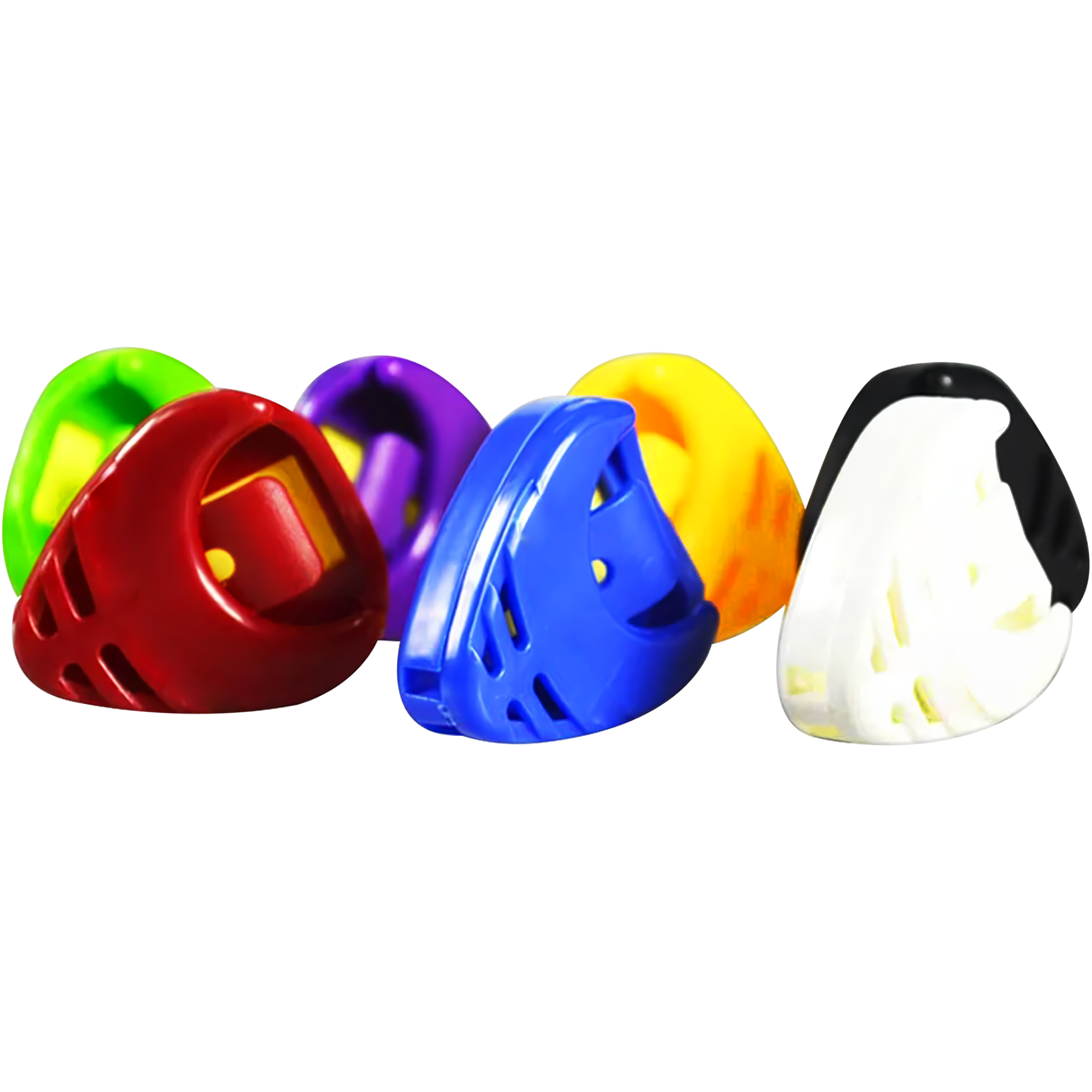 Porta puas de la marca Estilo Music, modelo Heart Shape, para guitarra con orificio para colgar, diseño compacto