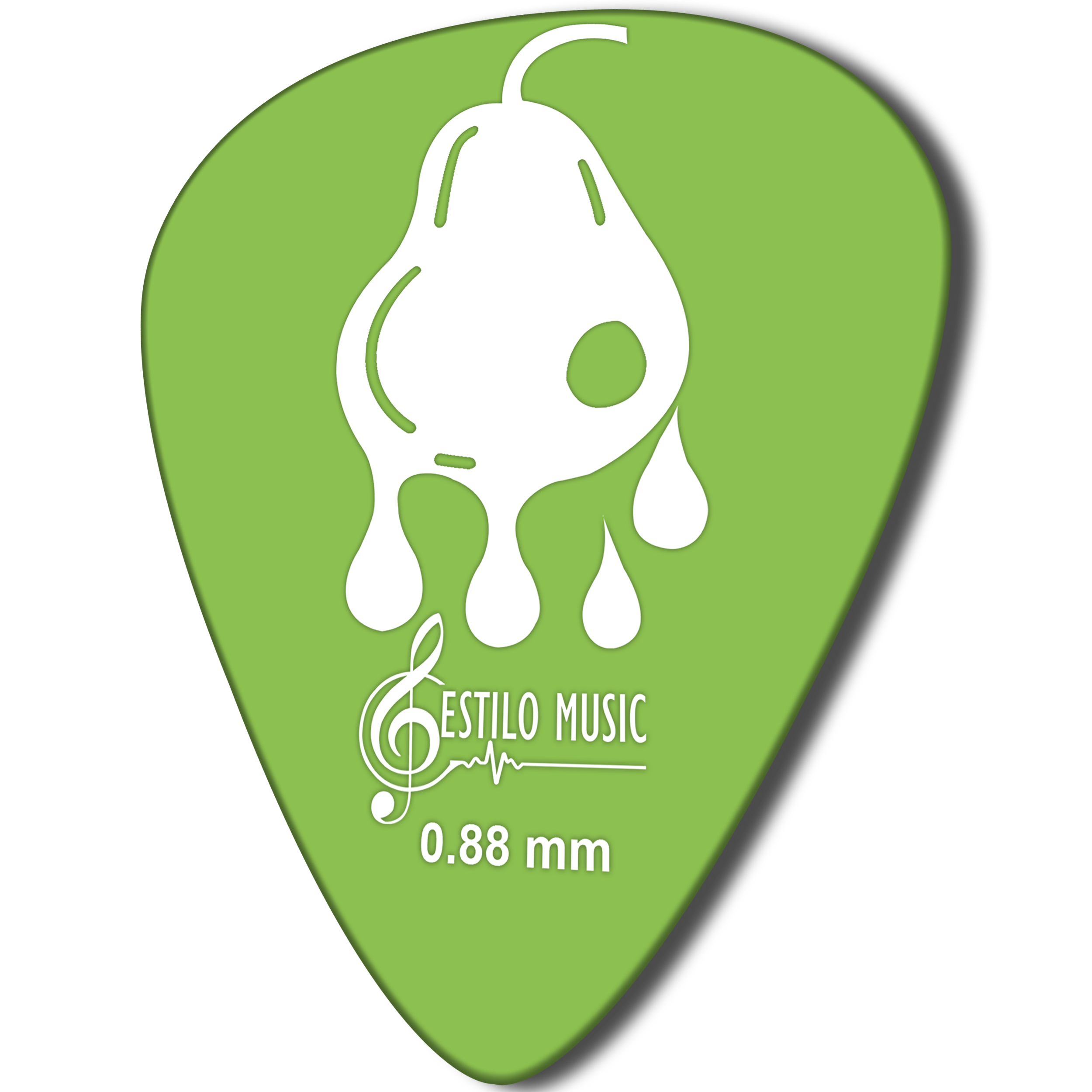 10 Púas para Guitarra Estilo Music Fruits Cherry modelo EM Fruits Cherry de Derlin, alta durabilidad, tono brillante y diseño coleccionable PF10