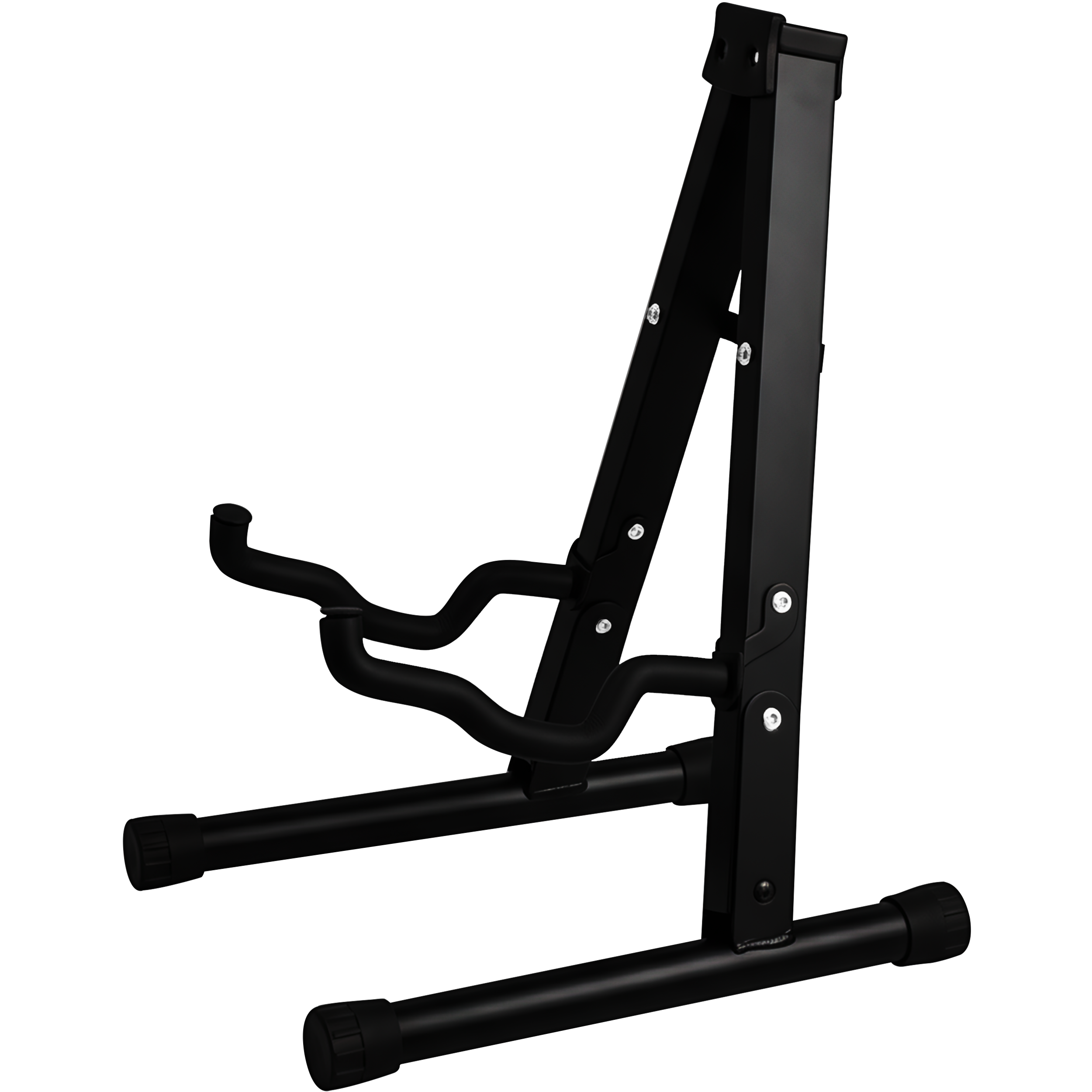 Base Soporte de Guitarra plegable metálica con recubrimiento de silicón antideslizante, diseño compacto para viaje, violin, bajo, guitarra electrica, bajoloche, banjo, mandolina RM44