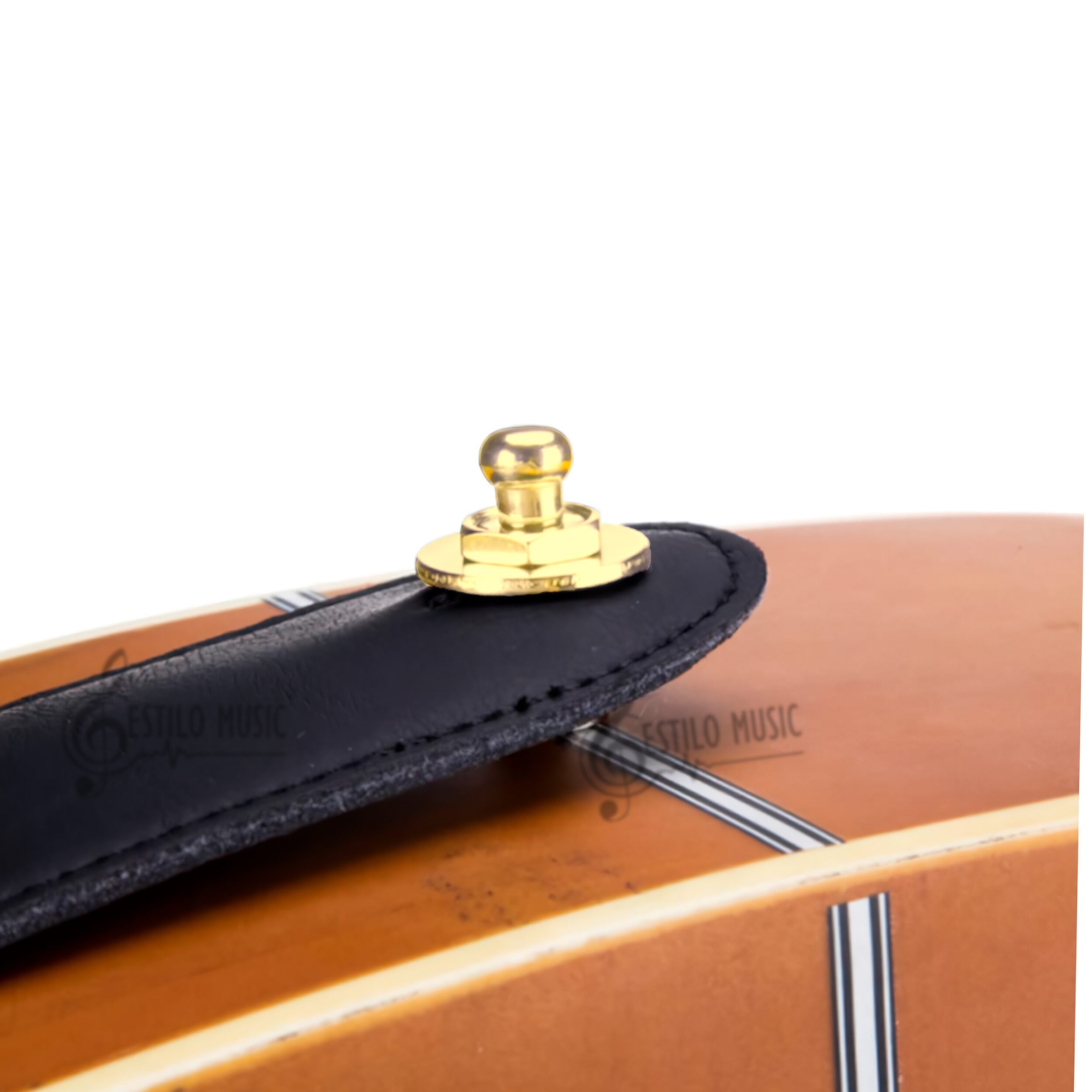 Botones metálicos desmontables para correa de guitarra acústica – set de dos, metal duradero y estilo elegante Juego de botones para correa strap desmontables, diseño metálico resistente para guitarra acústica TQPG Straplocks