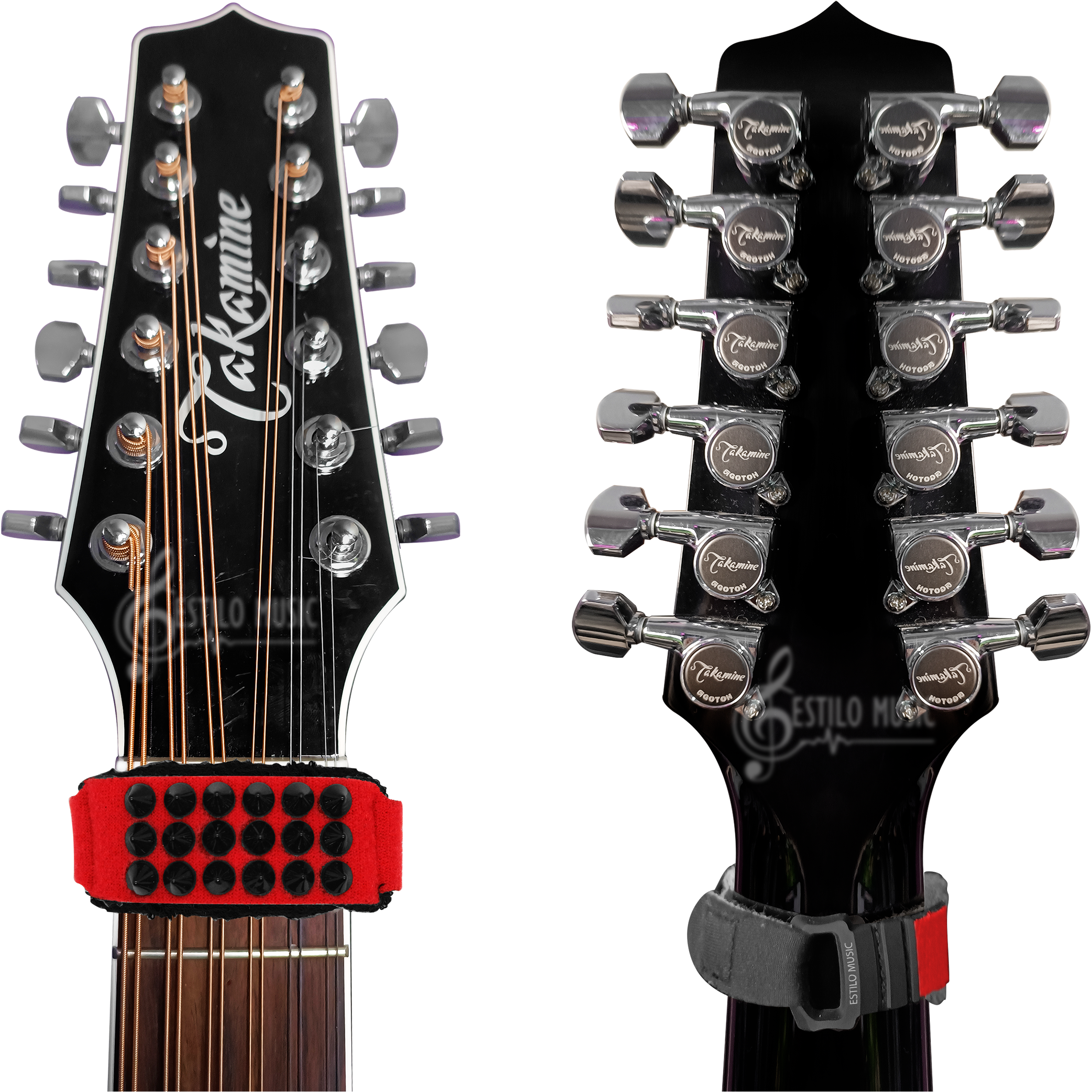 Fretwrap muteador de cuerdas ajustable de 20 cm, algodón suave para silenciar armónicos en guitarra sordina silenciador muteador FWGA