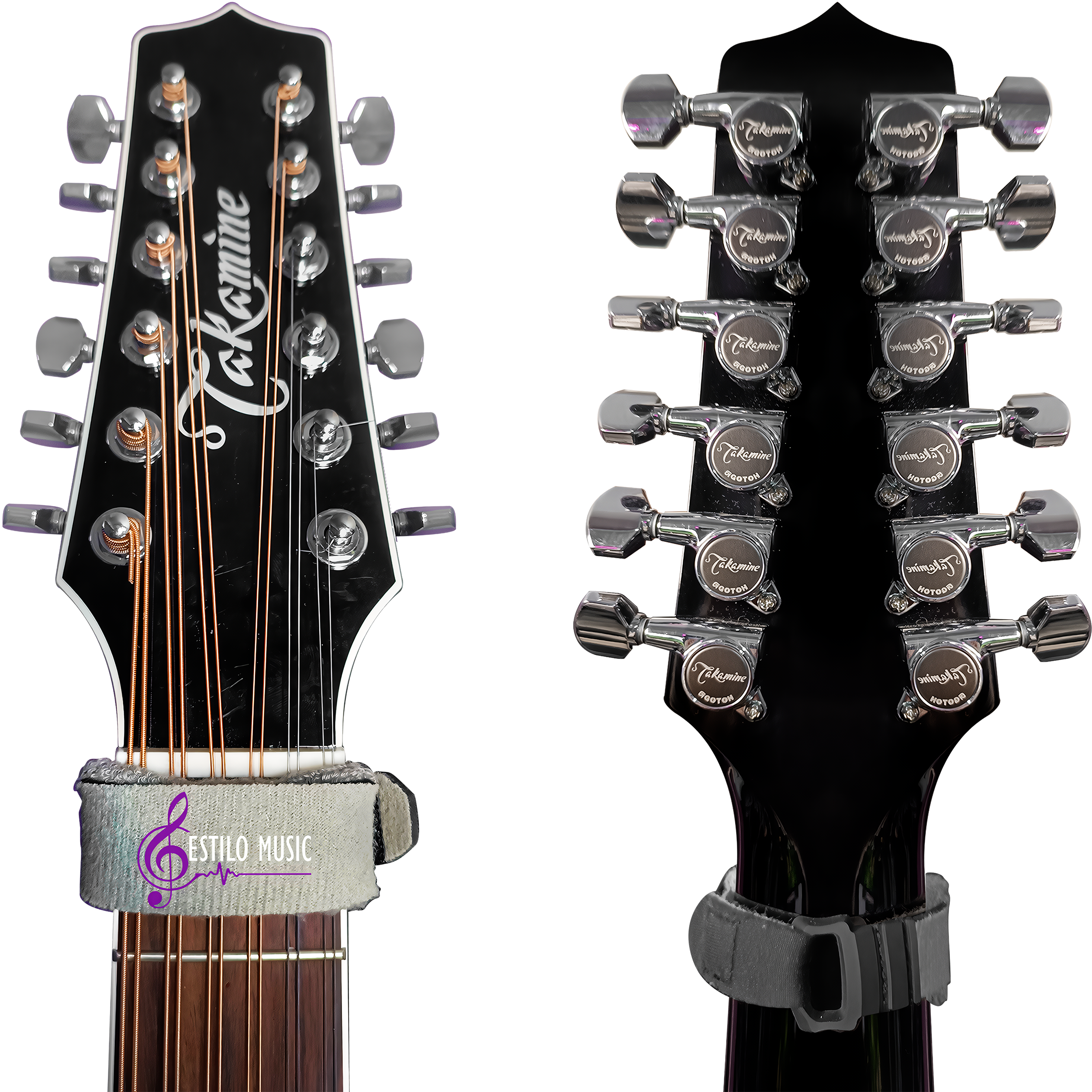 Fretwrap muteador de cuerdas ajustable de 20 cm, algodón suave para silenciar armónicos en guitarra sordina silenciador muteador