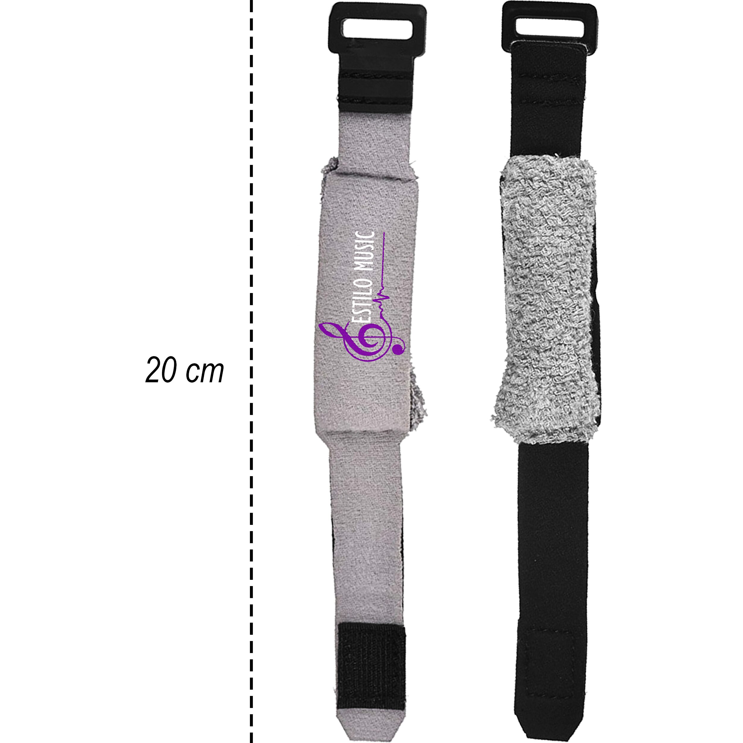 Fretwrap muteador de cuerdas ajustable de 20 cm, algodón suave para silenciar armónicos en guitarra sordina silenciador muteador