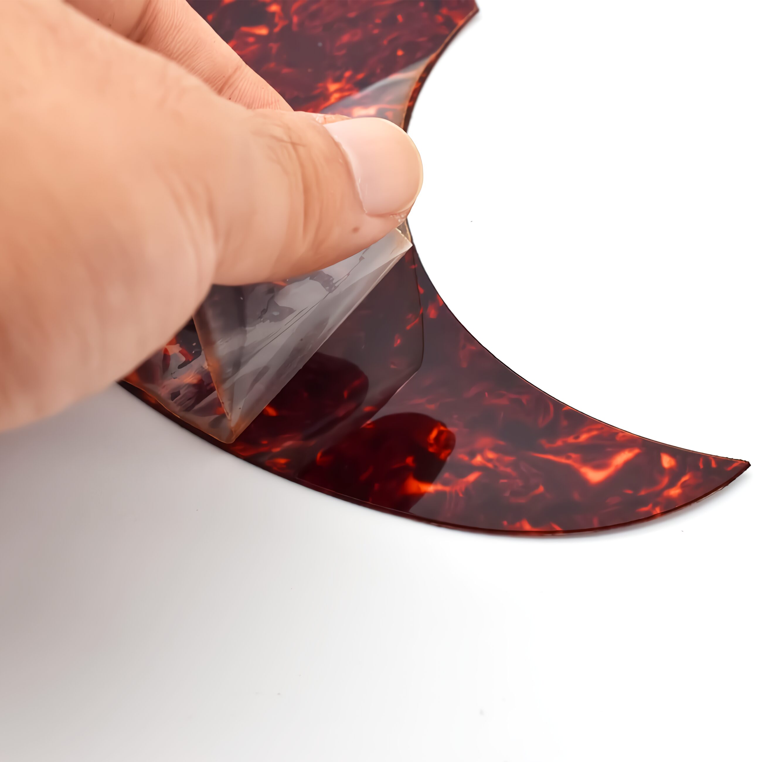 Golpeador de Guitarra Protector de PVC marca genérica para guitarra acústica, clásica y bajoloche, resistente a rayones con adhesivo fácil de instalar GPG10 E5