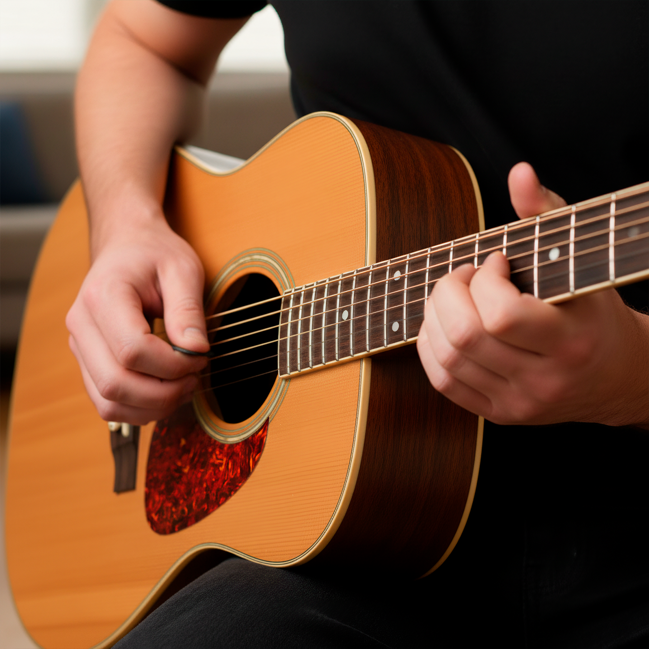 Golpeador de Guitarra Protector de PVC marca genérica para guitarra acústica, clásica y bajoloche, resistente a rayones con adhesivo fácil de instalar GPG10 E5