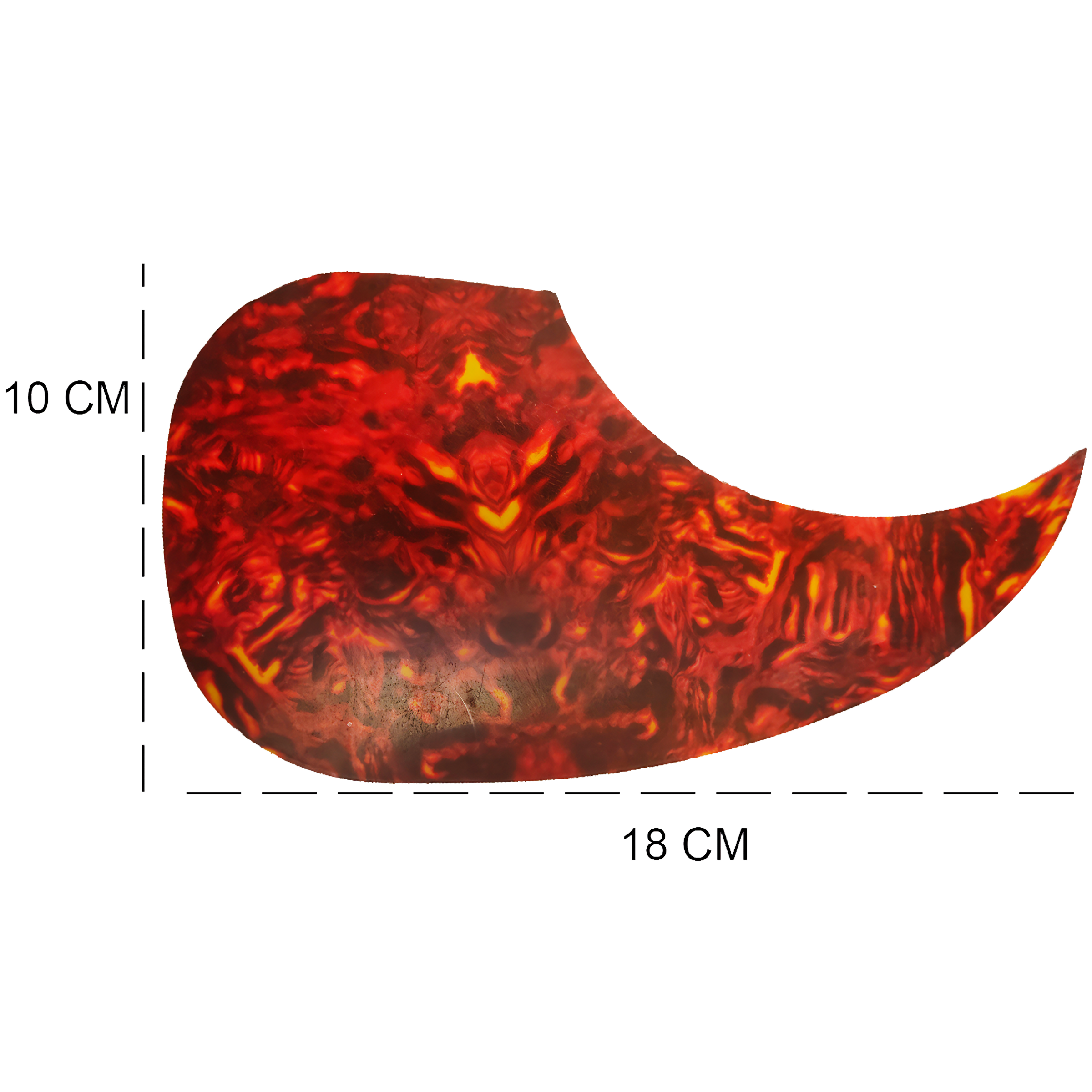 Golpeador de Guitarra Protector de PVC marca genérica para guitarra acústica, clásica y bajoloche, resistente a rayones con adhesivo fácil de instalar GPG10 E5