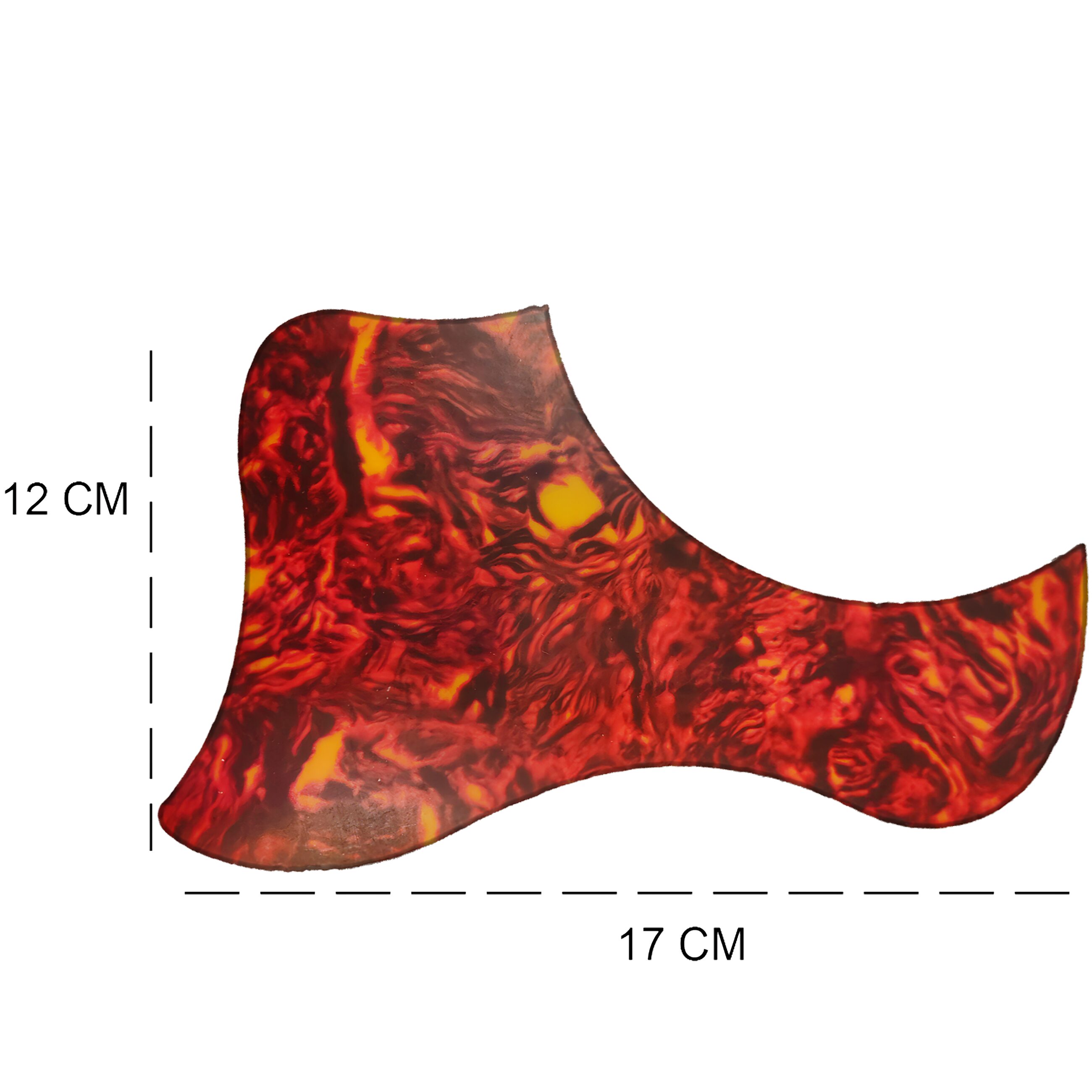 Golpeador de Guitarra Protector de PVC marca genérica para guitarra acústica, clásica y bajoloche, resistente a rayones con adhesivo fácil de instalar GPG10 E6