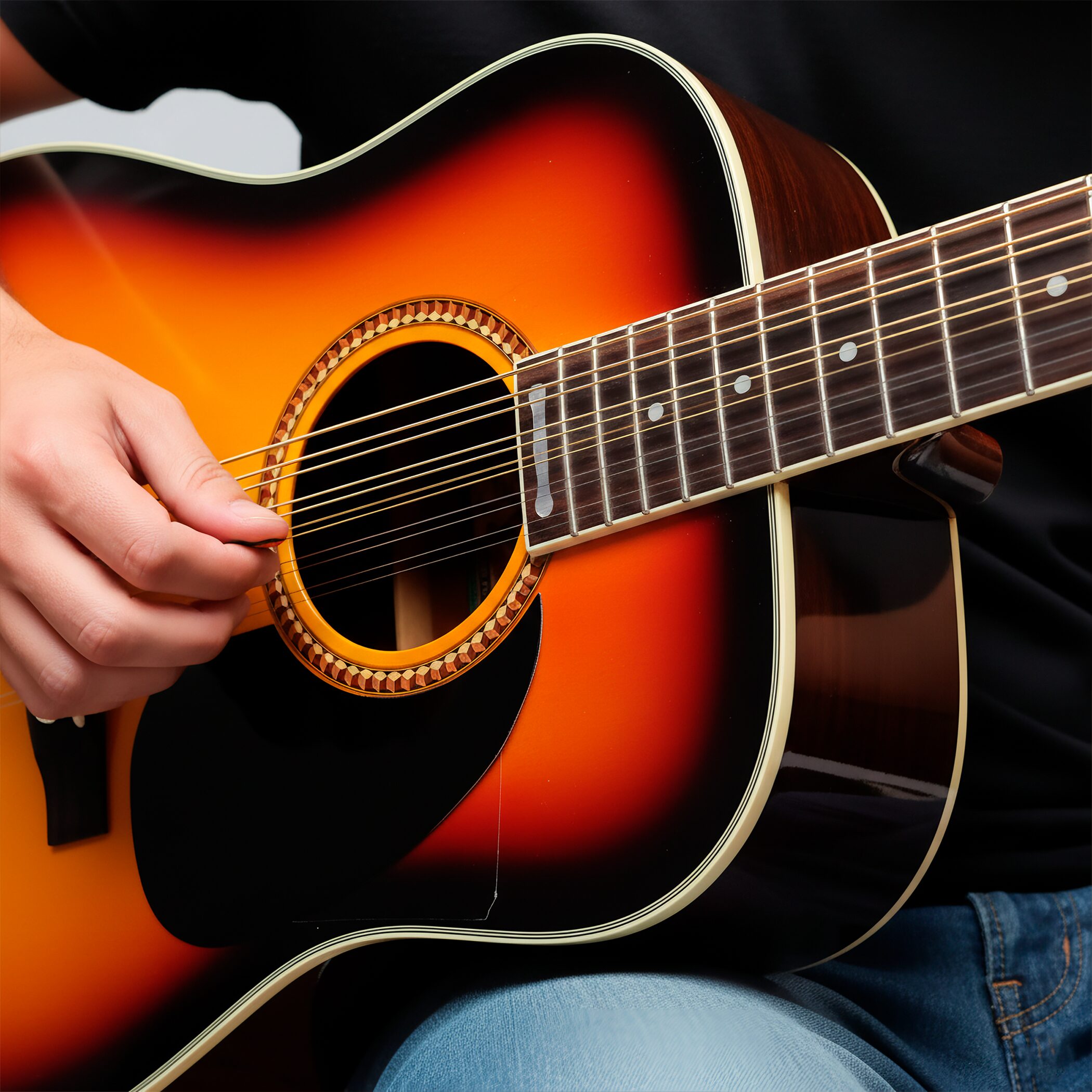 Golpeador de Guitarra Protector de PVC marca genérica para guitarra acústica, clásica y bajoloche, resistente a rayones con adhesivo fácil de instalar GPG10 E7