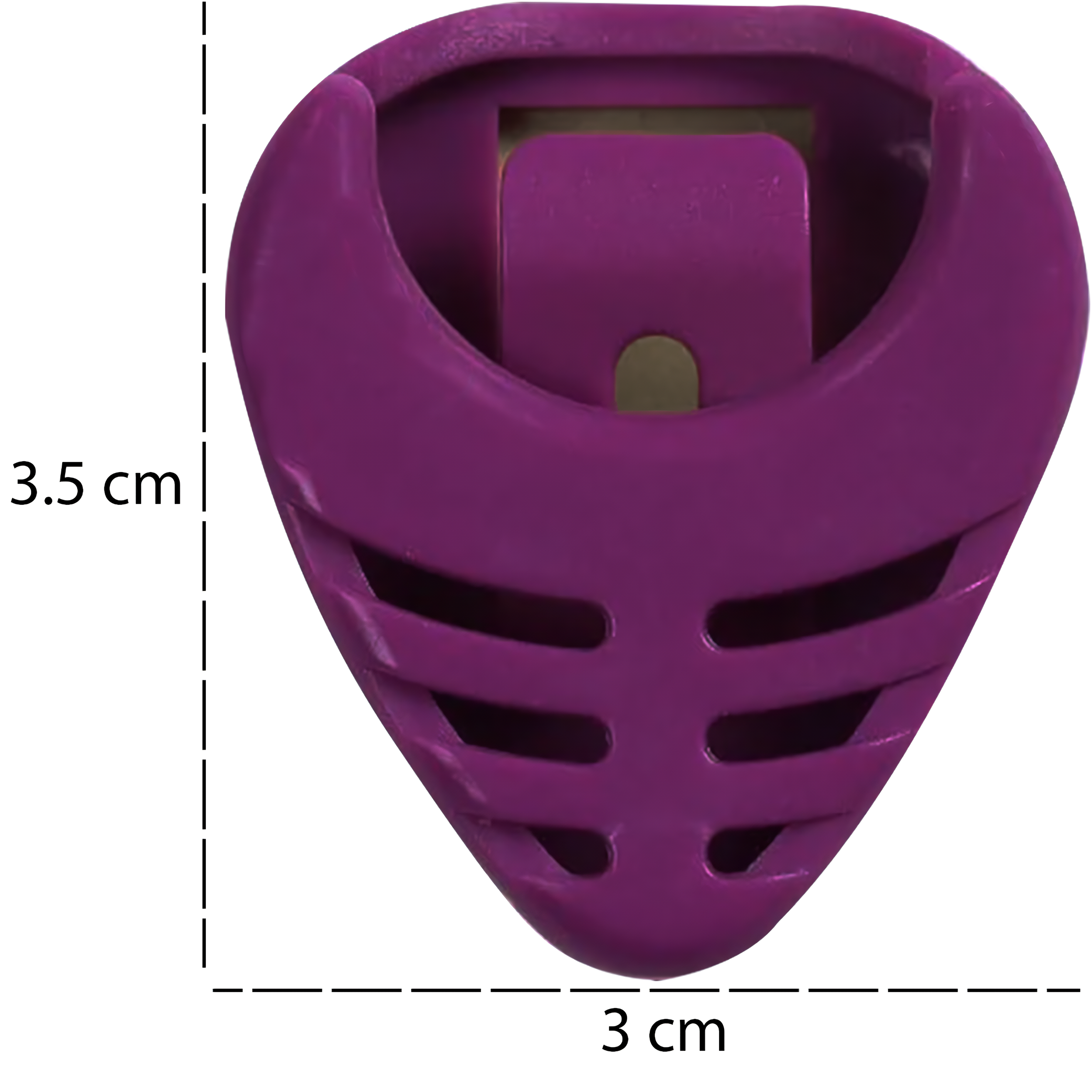 Porta puas de la marca Estilo Music, modelo Heart Shape, para guitarra con orificio para colgar, diseño compacto