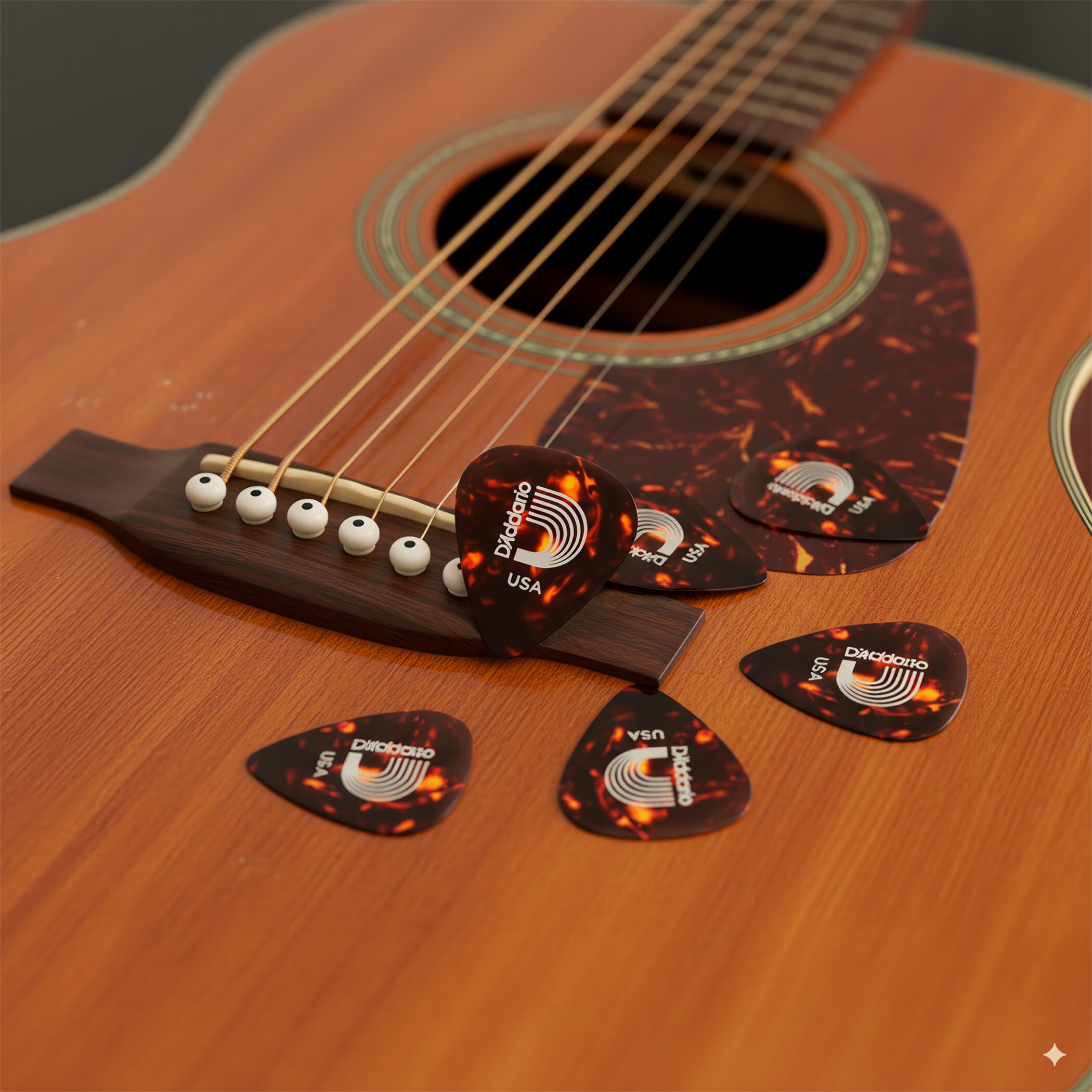 Puas Celuloide Daddario Planet Waves, paquete de 10 púas guitarra, diseño concha natural, calibre grueso 1mm, 0.5mm, 0.7mm, tono cálido y tacto cómodo - 1CSH6-10 1CSH4-10 1CSH2-10