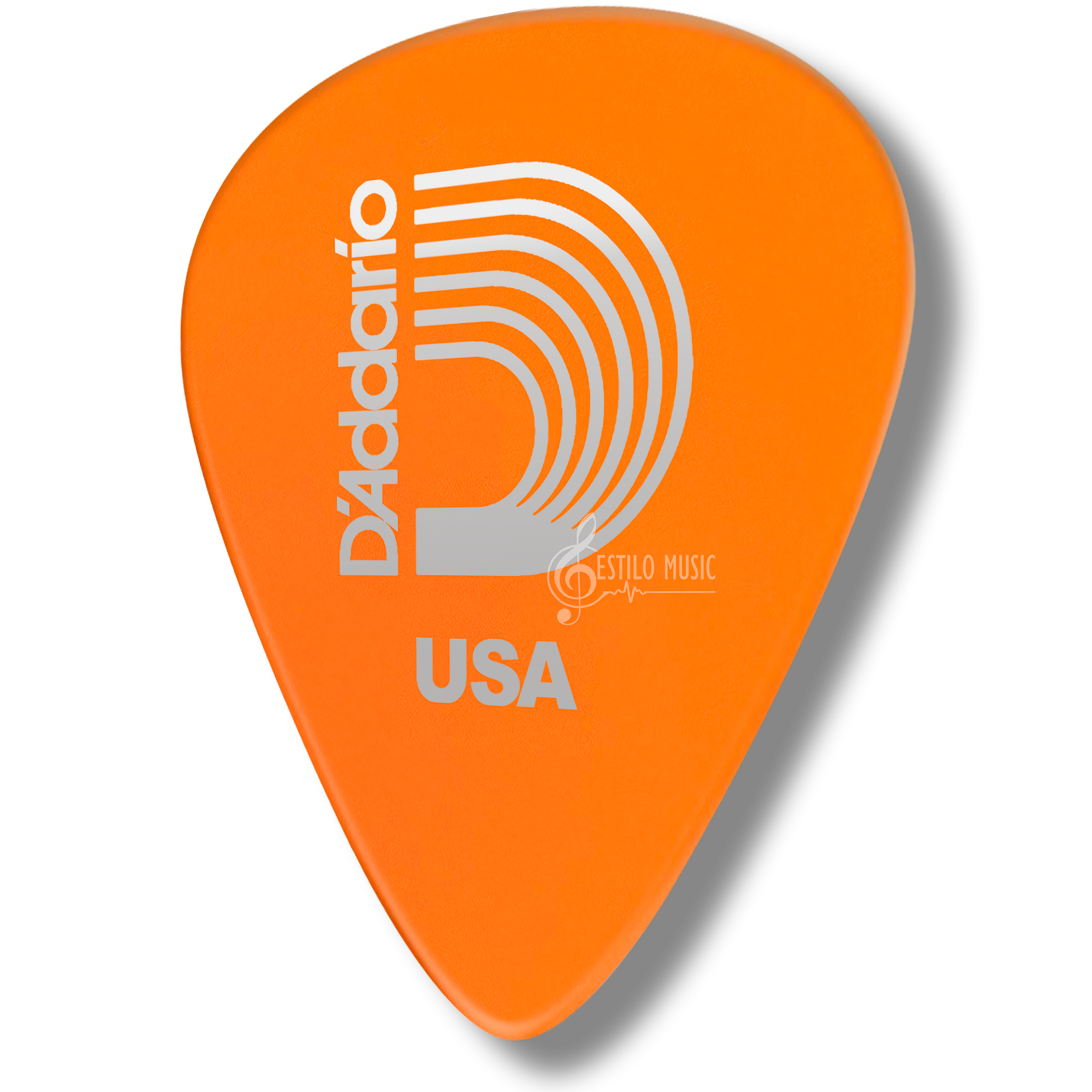 Puas Daddario Duralin 10-pack de 0.60 mm, set de plumillas anaranjadas Planet Waves Derlin, alta durabilidad y precisión 6DOR2-10