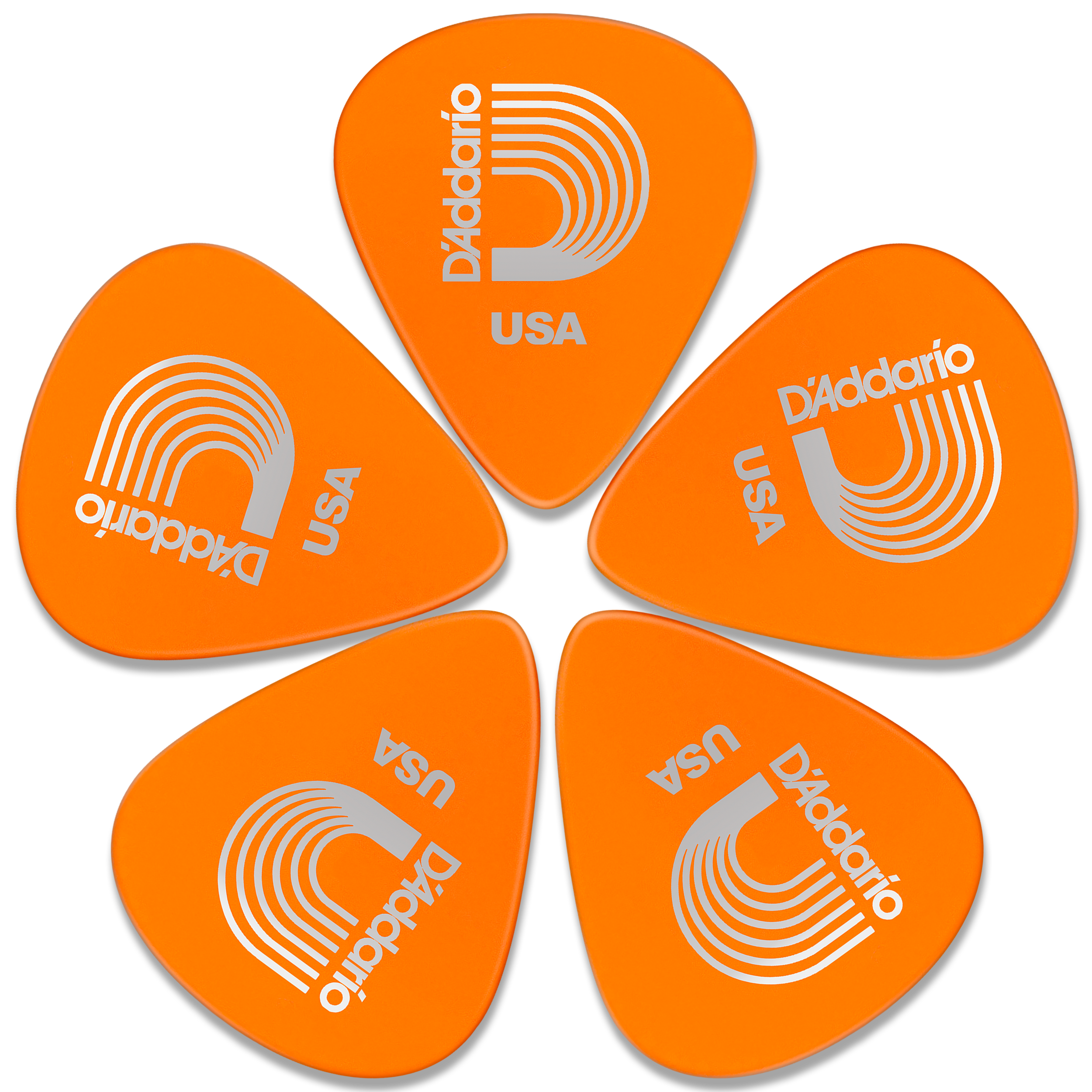 Puas Daddario Duralin 10-pack de 0.60 mm, set de plumillas anaranjadas Planet Waves Derlin, alta durabilidad y precisión 6DOR2-10