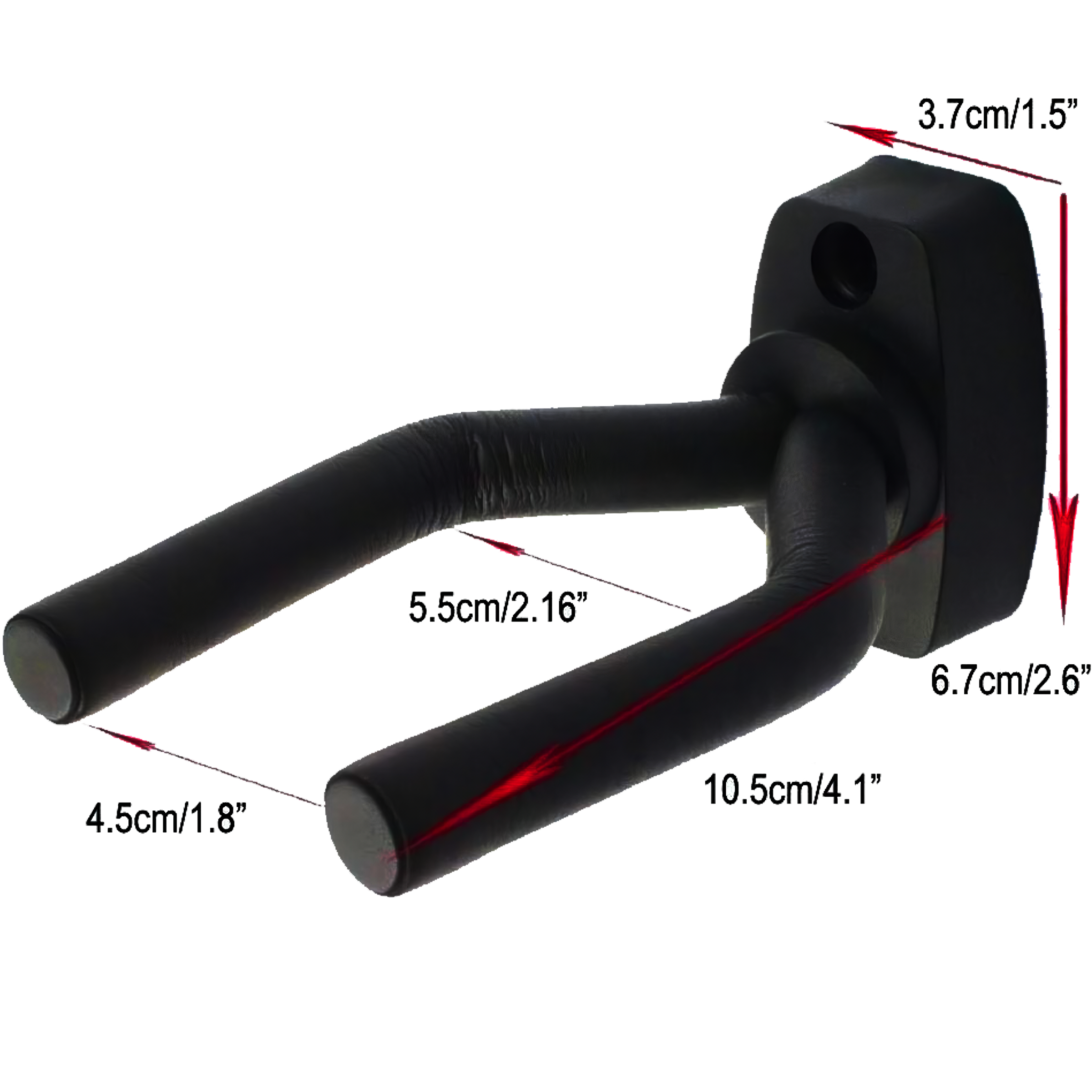 Soporte de Pared Guitarra para instrumentos de cuerda ideal para guitarra acústica, bajo y ukelele, diseño robusto y seguro SOPGA