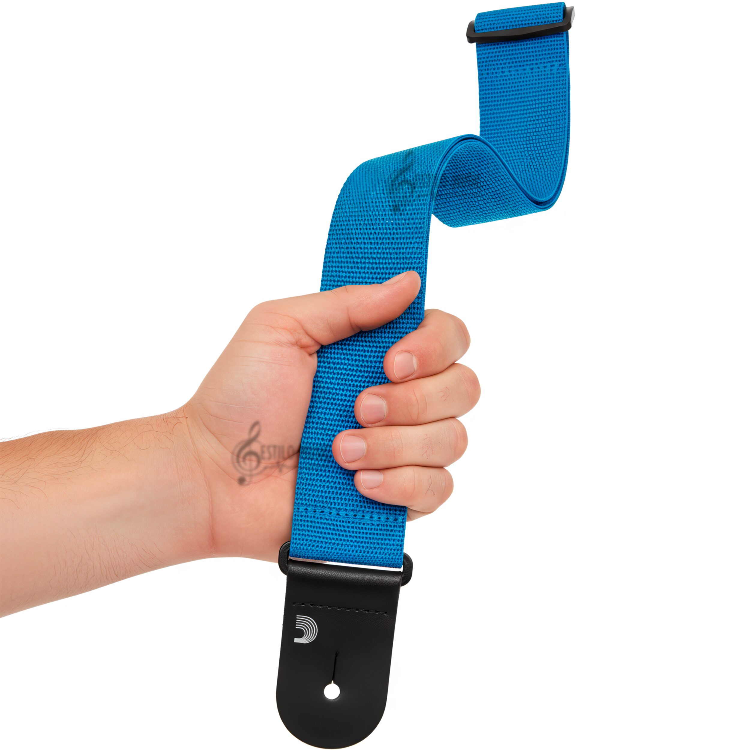 Tali Correa de Guitarra Planet Waves polipropileno negro ajustable resistente y duradero marca daddario azul, bajo guitarra electrica bajoloche - PWS102