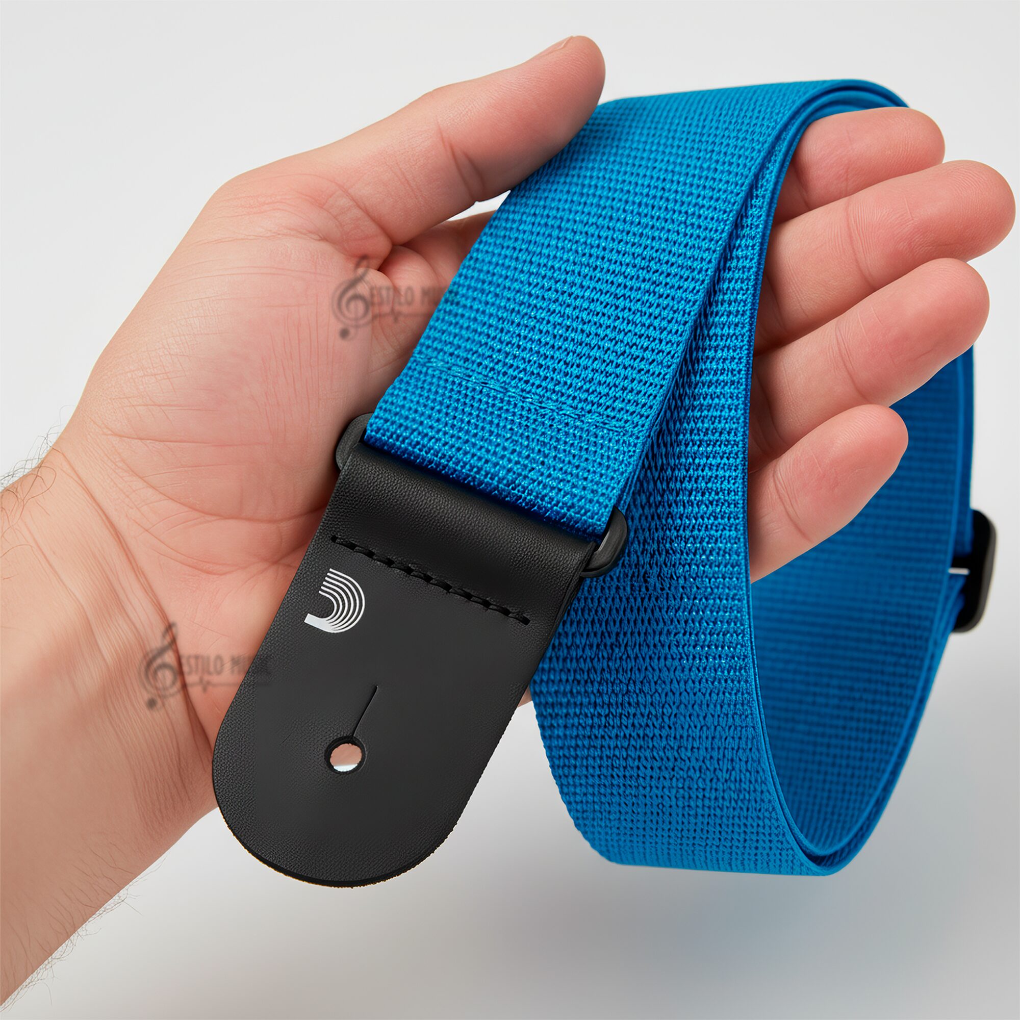 Tali Correa de Guitarra Planet Waves polipropileno negro ajustable resistente y duradero marca daddario azul, bajo guitarra electrica bajoloche - PWS102