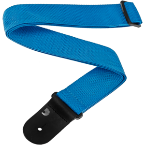 Tali Correa de Guitarra Planet Waves polipropileno negro ajustable resistente y duradero marca daddario azul, bajo guitarra electrica bajoloche - PWS102
