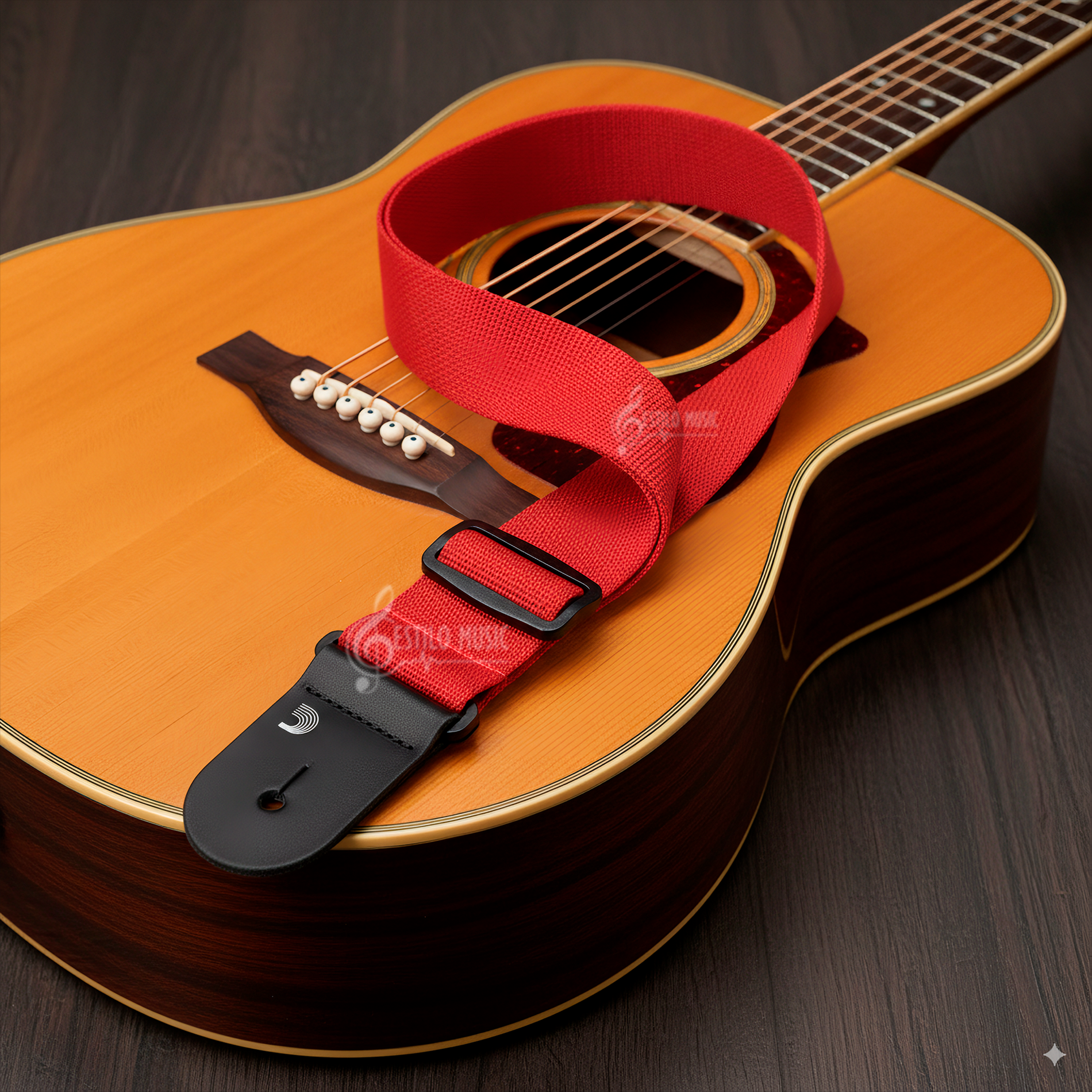 Tali Correa de Guitarra Planet Waves polipropileno negro ajustable resistente y duradero marca daddario rojo, bajo guitarra electrica bajoloche - PWS101