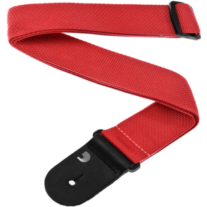 Tali Correa de Guitarra Planet Waves polipropileno negro ajustable resistente y duradero marca daddario rojo, bajo guitarra electrica bajoloche - PWS101