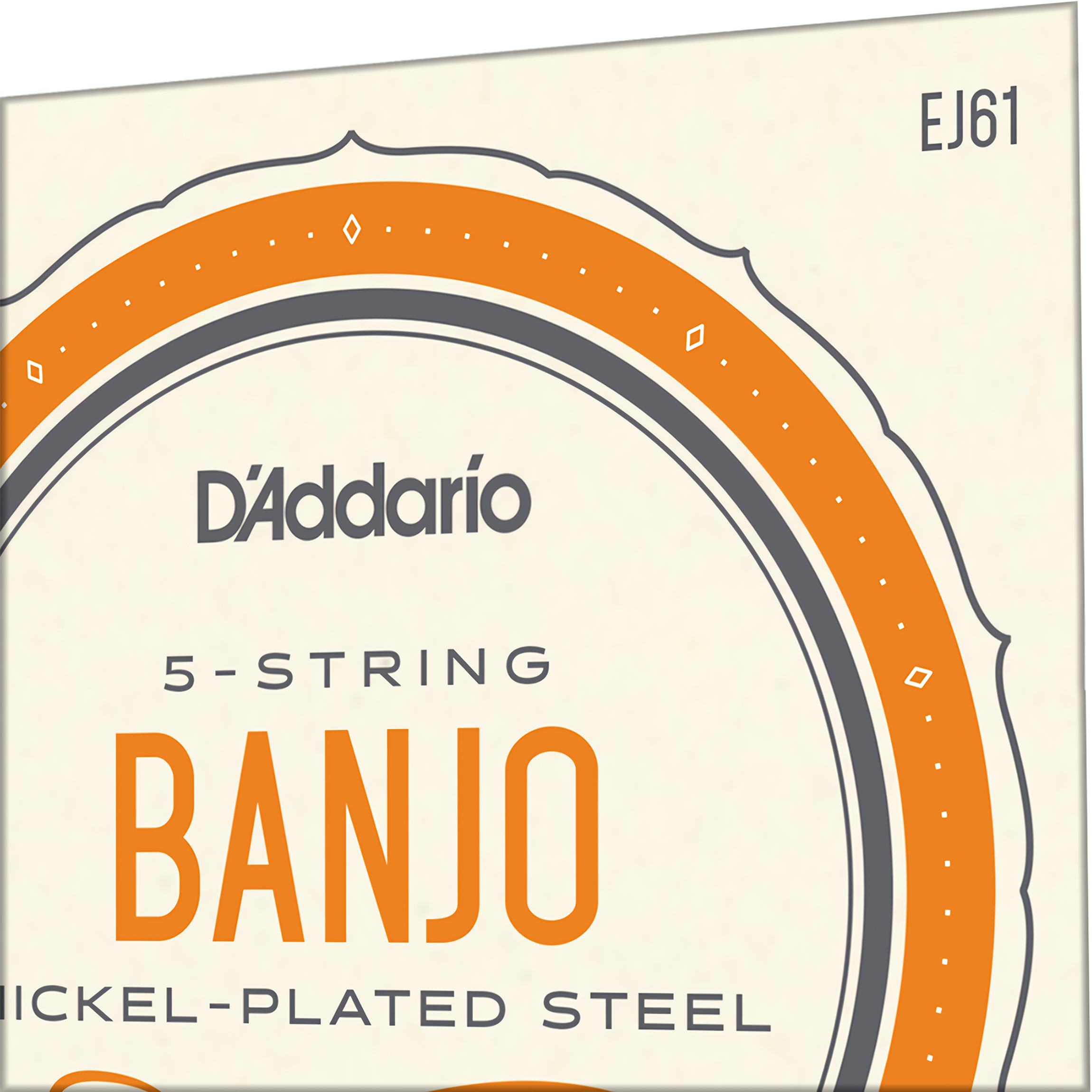 Cuerdas Banjo EJ61 Daddario juego para banjo de 5 cuerdas con acero niquelado y tono brillante. Juego de Cuerdas Banjo Daddario modelo EJ-61 con construcción loopend para ajuste universal EJ61