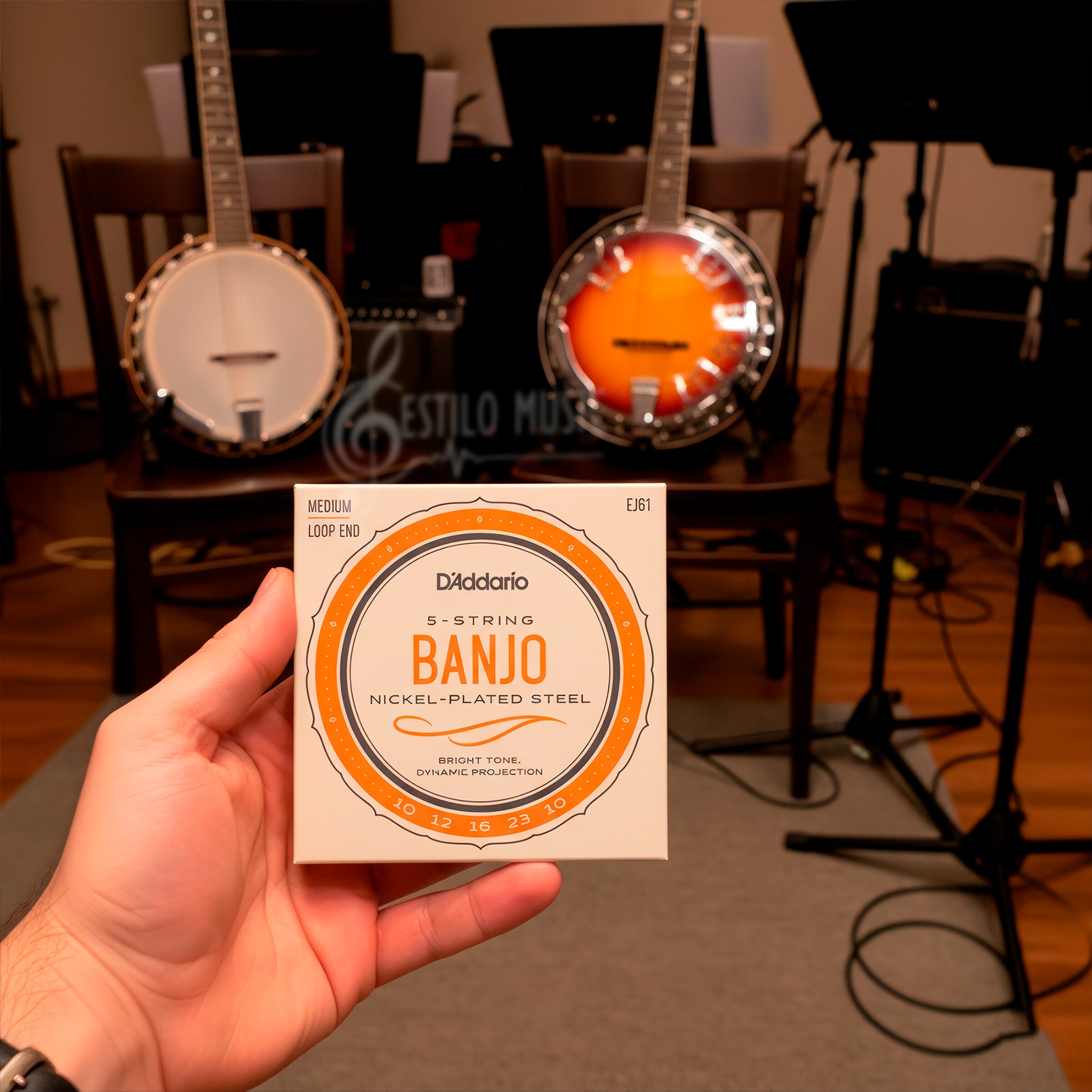 Cuerdas Banjo EJ61 Daddario Set 5 Cuerdas Calibres 010-023 - Imagen 8