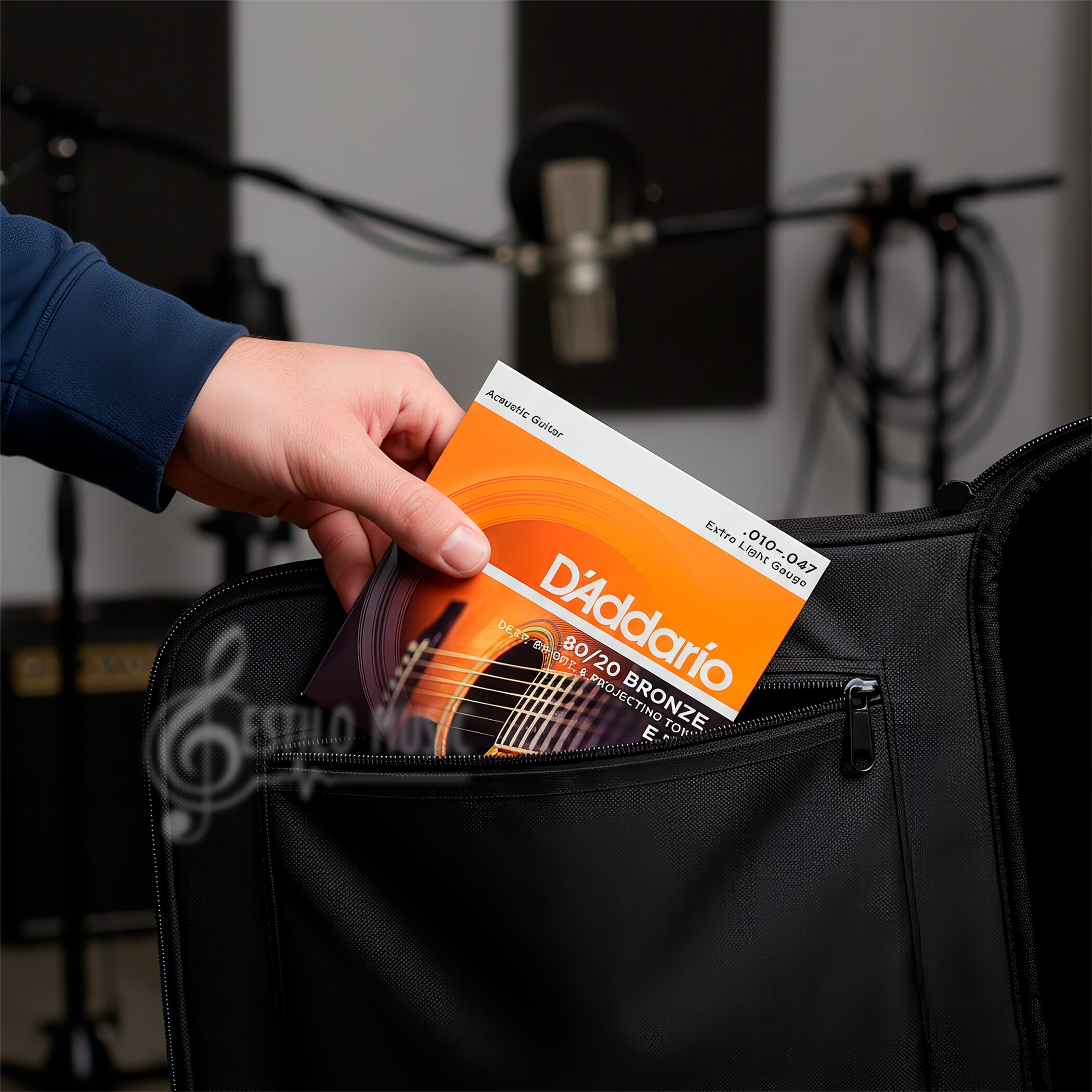Cuerdas Daddario EJ10 para Guitarra acústica con calibre extra ligero y entorchado en bronce, tono brillante. Juego de Cuerdas Daddario EJ10 para Guitarra con empaque anticorrosión y sello de garantía original.