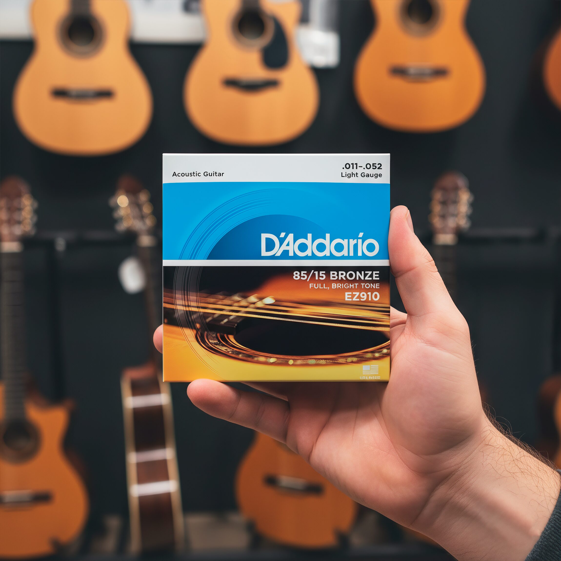 Cuerdas Daddario EZ910 P/ Guitarra Tensión 0.011 - 0.052 - Imagen 7