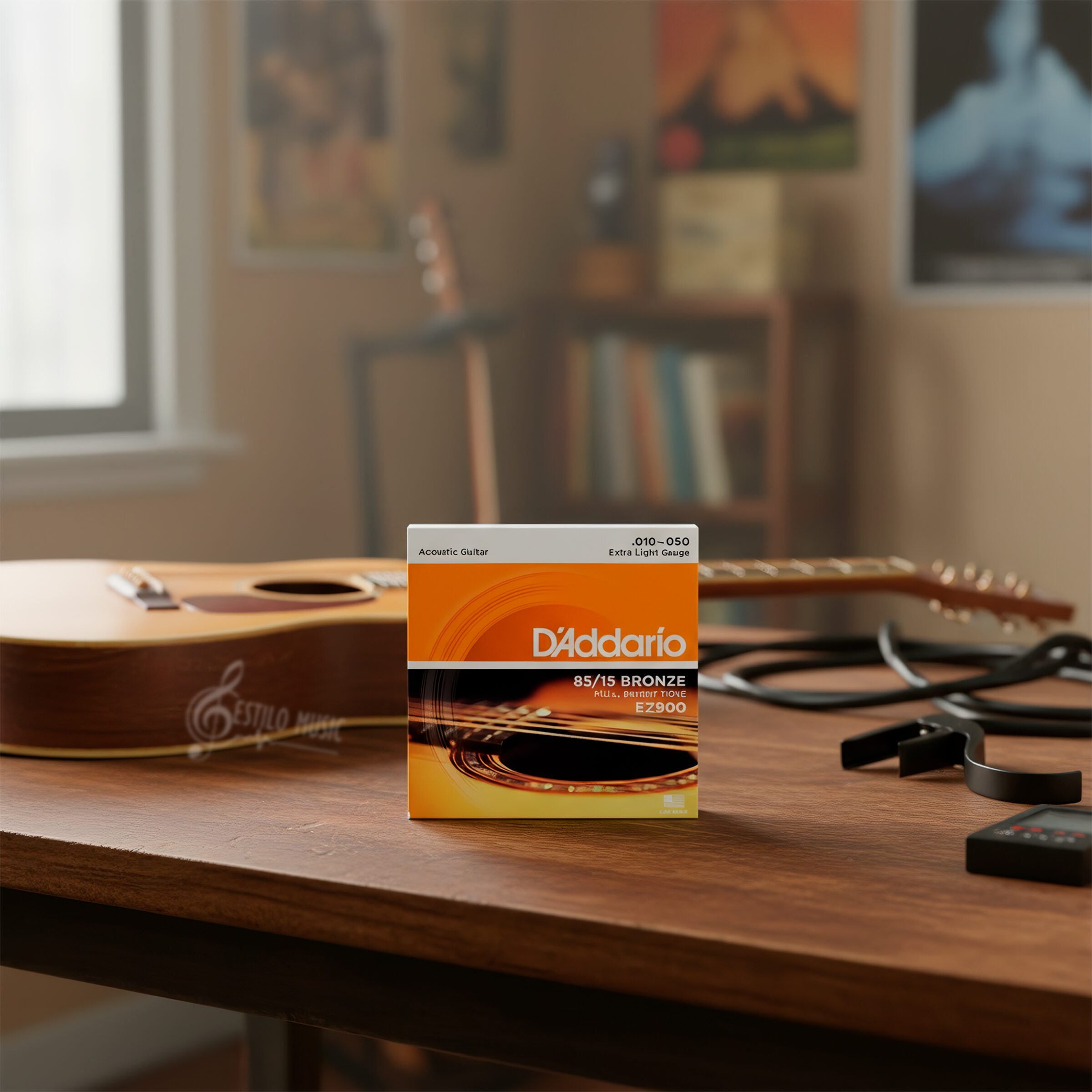 D’Addario EZ900 cuerdas acústicas 85/15 Bronze, calibre extra light .010-.050, tono balanceado y gran proyección daddario