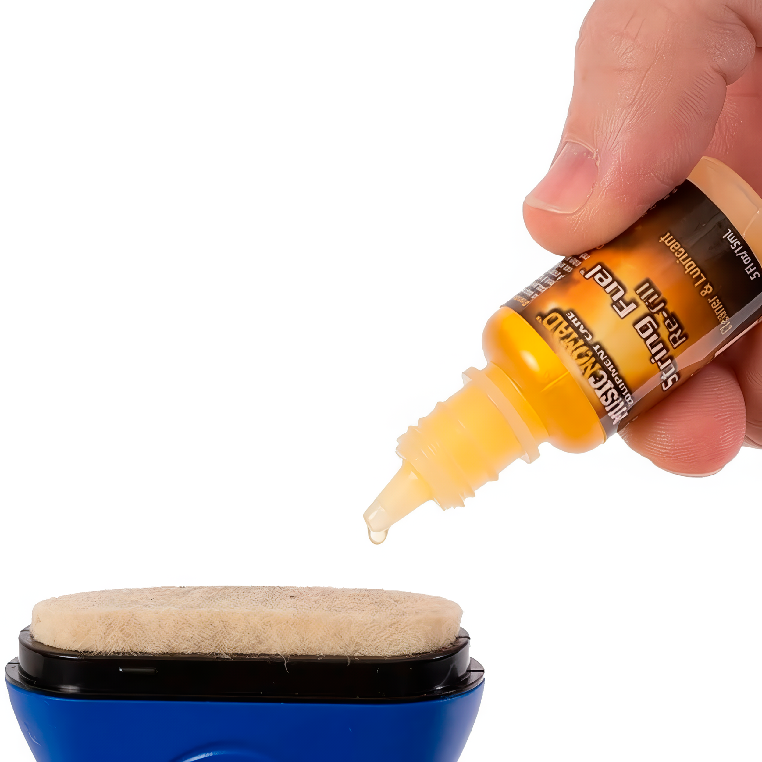 Limpiador Cuerdas Guitarra MN120 Music Nomad repuesto String Fuel para limpieza y lubricación de cuerdas.