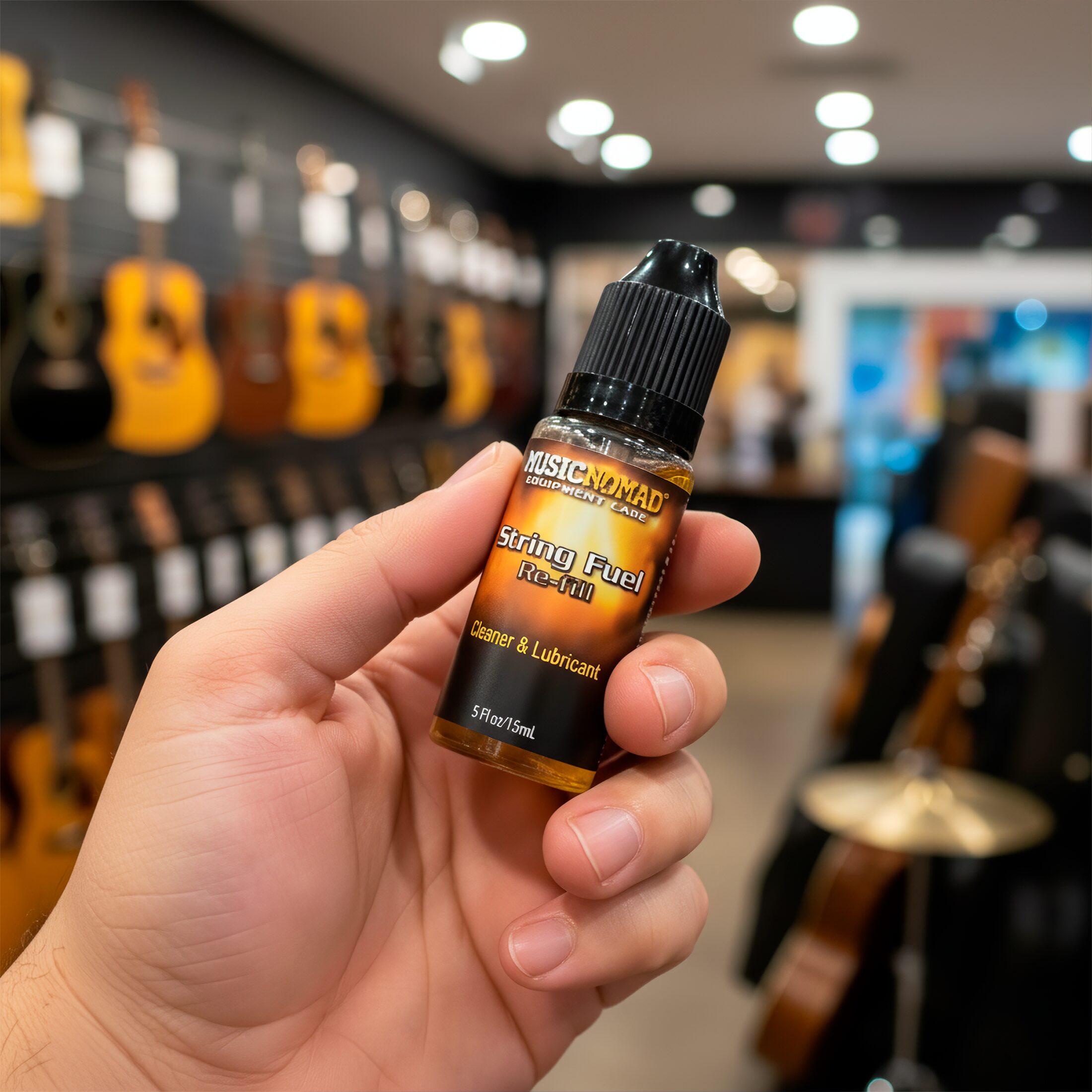Limpiador Cuerdas Guitarra MN120 Music Nomad repuesto String Fuel para limpieza y lubricación de cuerdas.