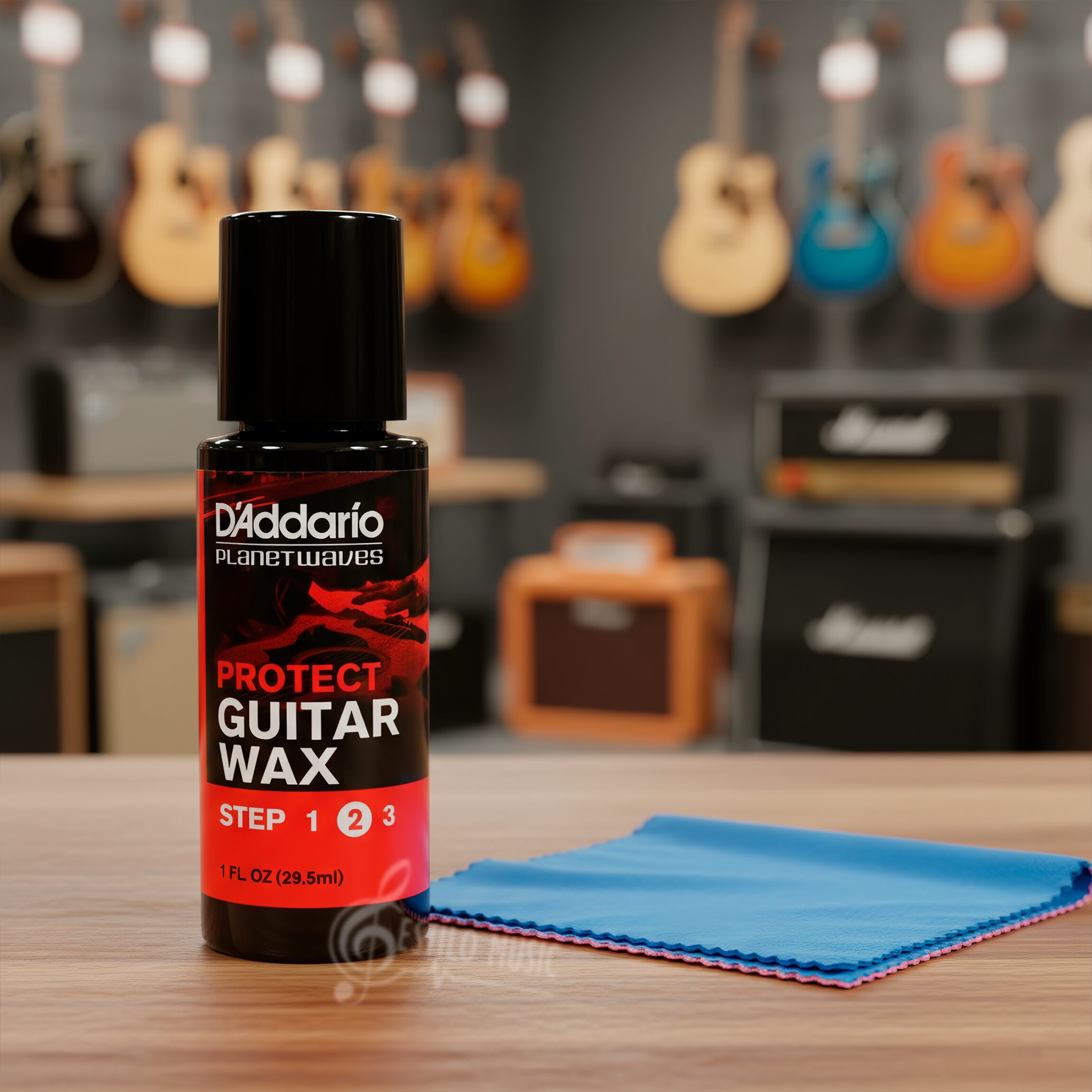 Limpiador Instrumentos PW-PL-02S Daddario Planet Waves crema protectora y selladora para guitarra.