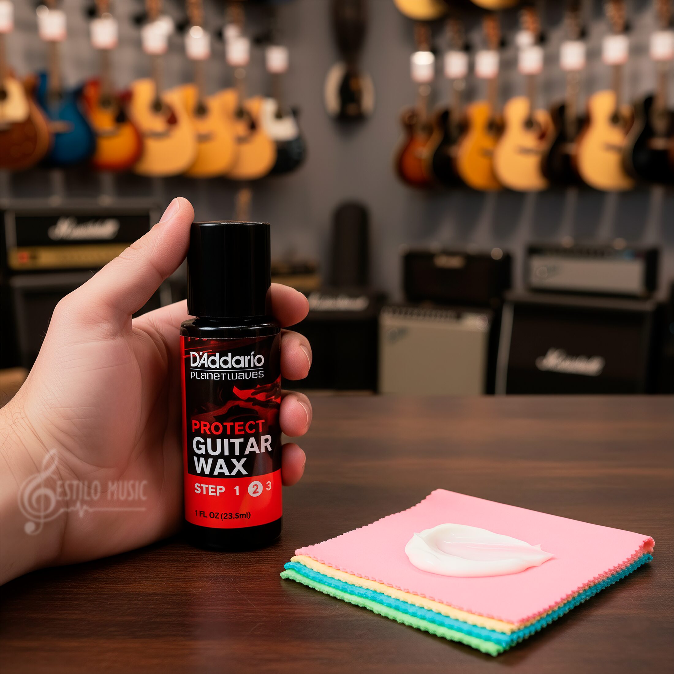 Limpiador Instrumentos PW-PL-02S Daddario Planet Waves crema protectora y selladora para guitarra.