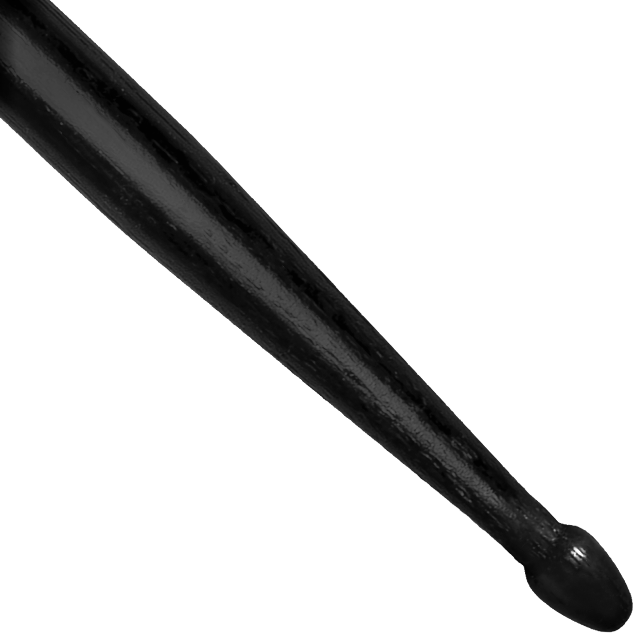 Baqueta Oniix Vic Firth utilizada sobre caja o platillo de batería, demostrando agarre firme, punta de lágrima afinada y resistencia de nogal americano para estilos de rock.