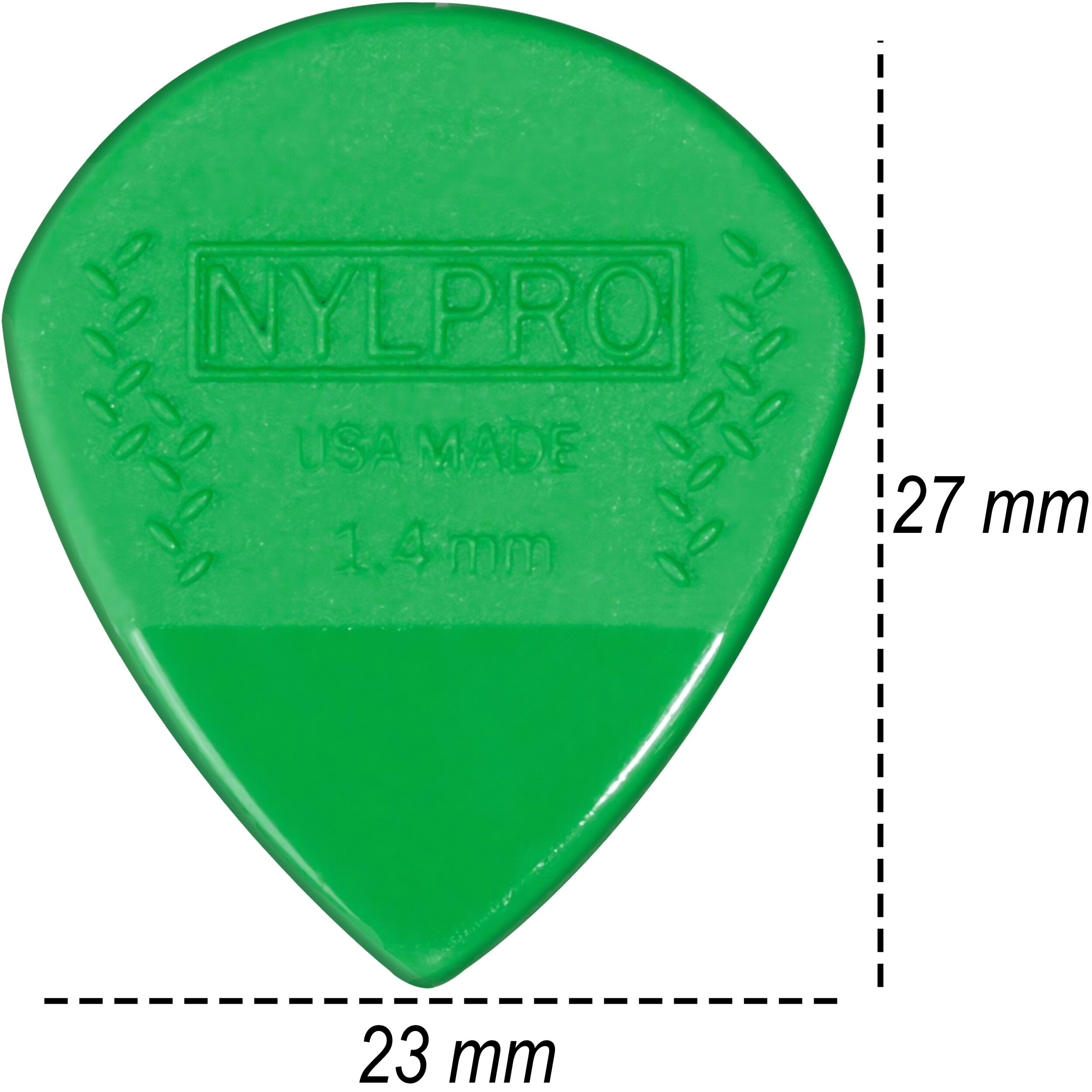 Puas Planet Waves 3NPP7-10 de nylon calibre 1.4 mm color verde para guitarra estilo jazz