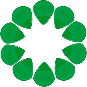 Puas Planet Waves 3NPP7-10 de nylon calibre 1.4 mm color verde para guitarra estilo jazz