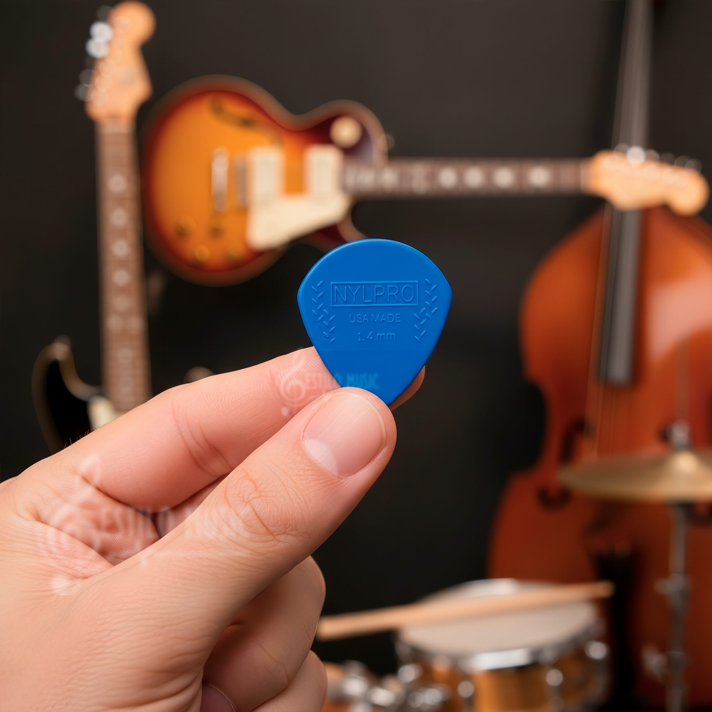 Puas Planet Waves 3NPR7-10 de nylon calibre 1.4 mm color verde para guitarra estilo jazz