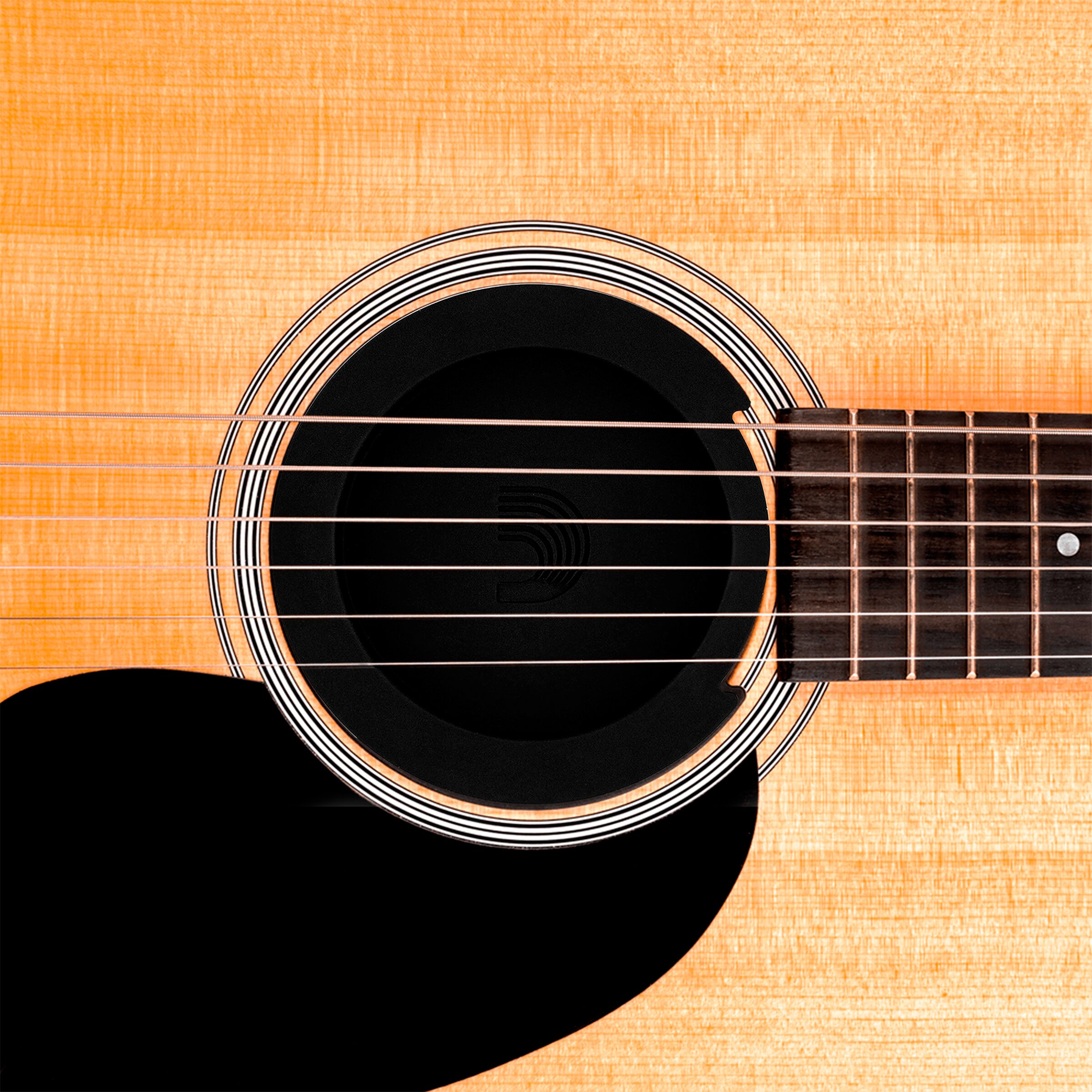 Supresor Feedback PW-SH-01 Daddario de material flexible para boca de guitarra acústica de 10 cm.