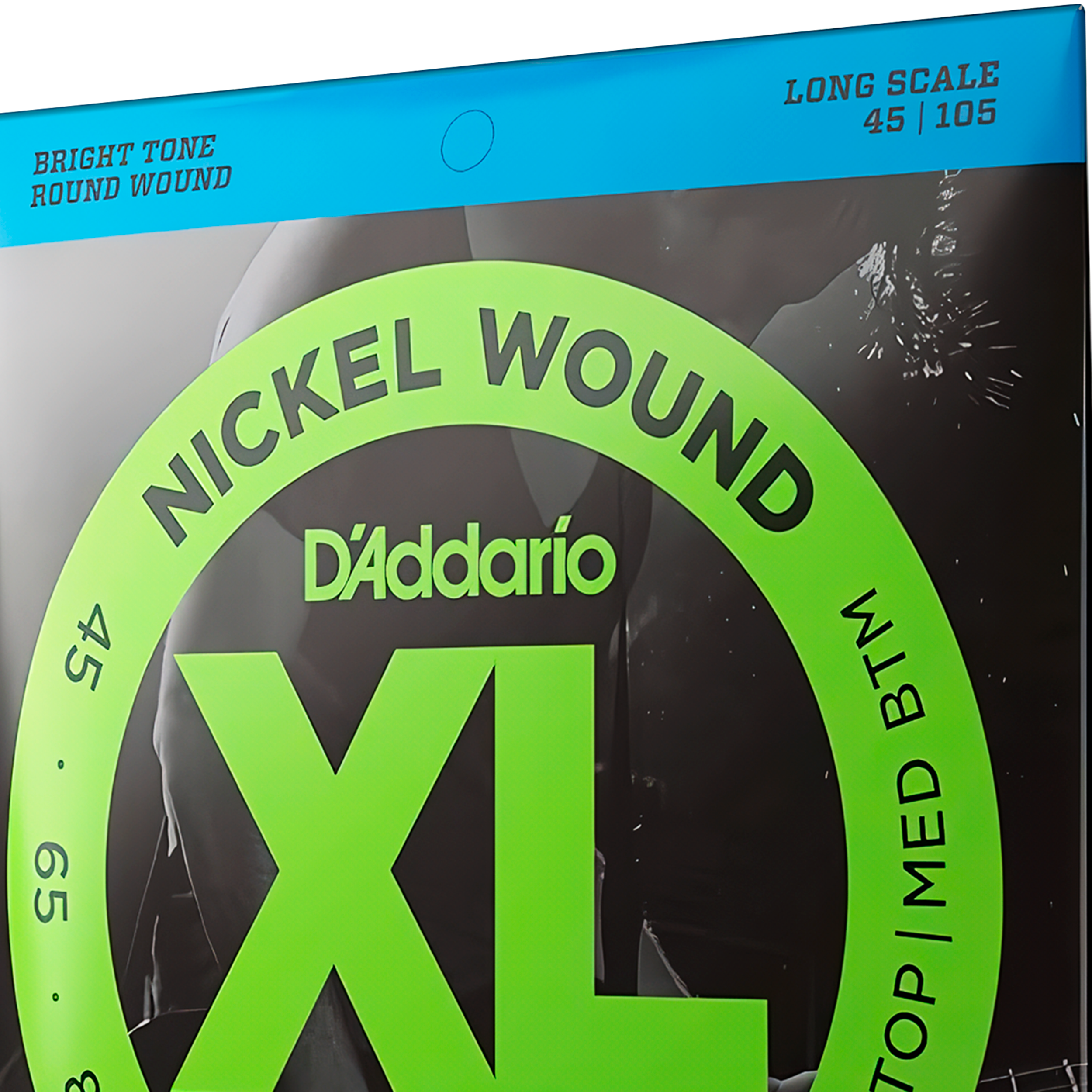 Cuerdas Bajo Electrico Daddario Exl165 45-105 de 4 cuerdas con entorchado de acero niquelado, modelo EXL165.