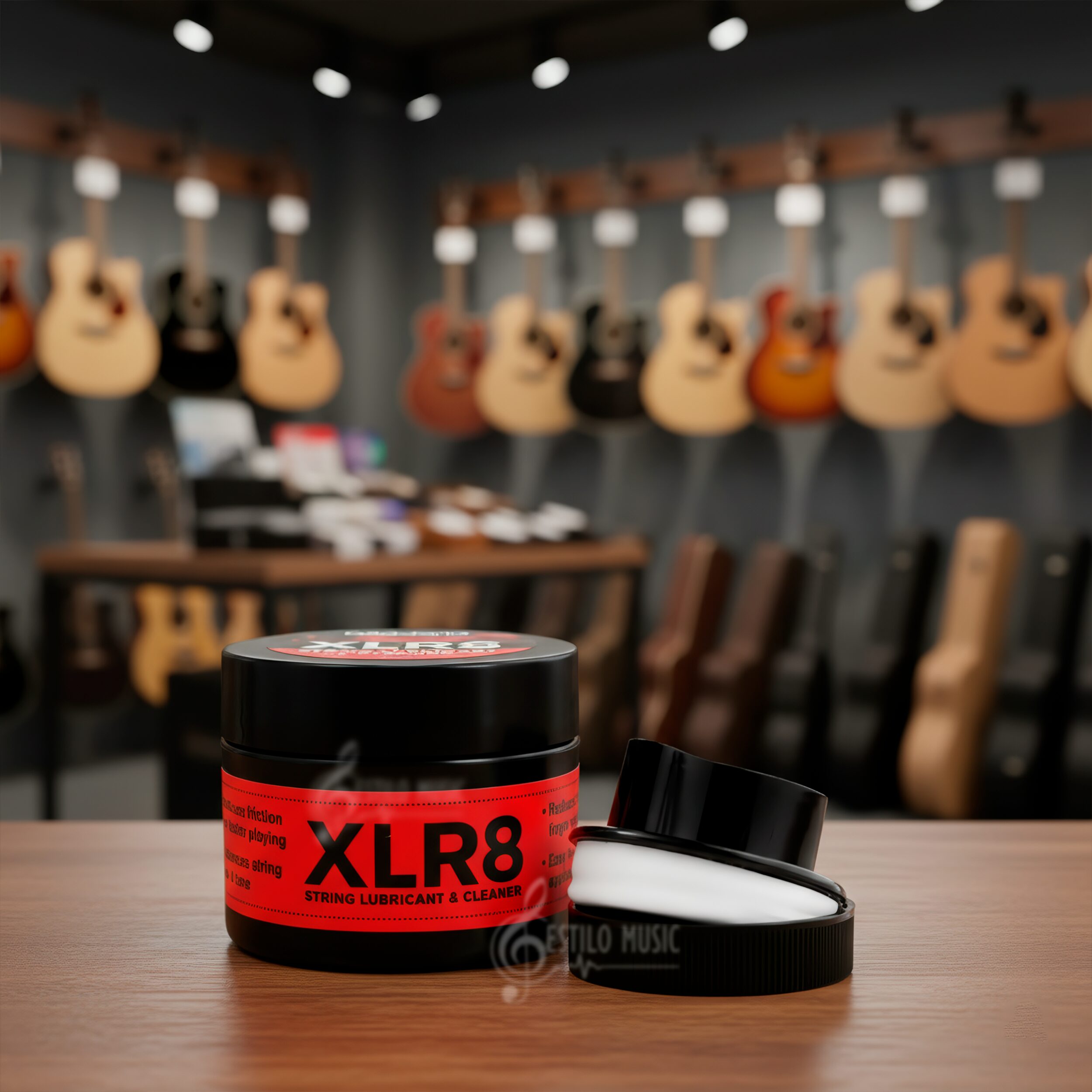 Limpiador De Cuerdas Daddario Pw-xlr8-01 con aplicador lubricante para guitarra y bajo, modelo PW-XLR8-01.