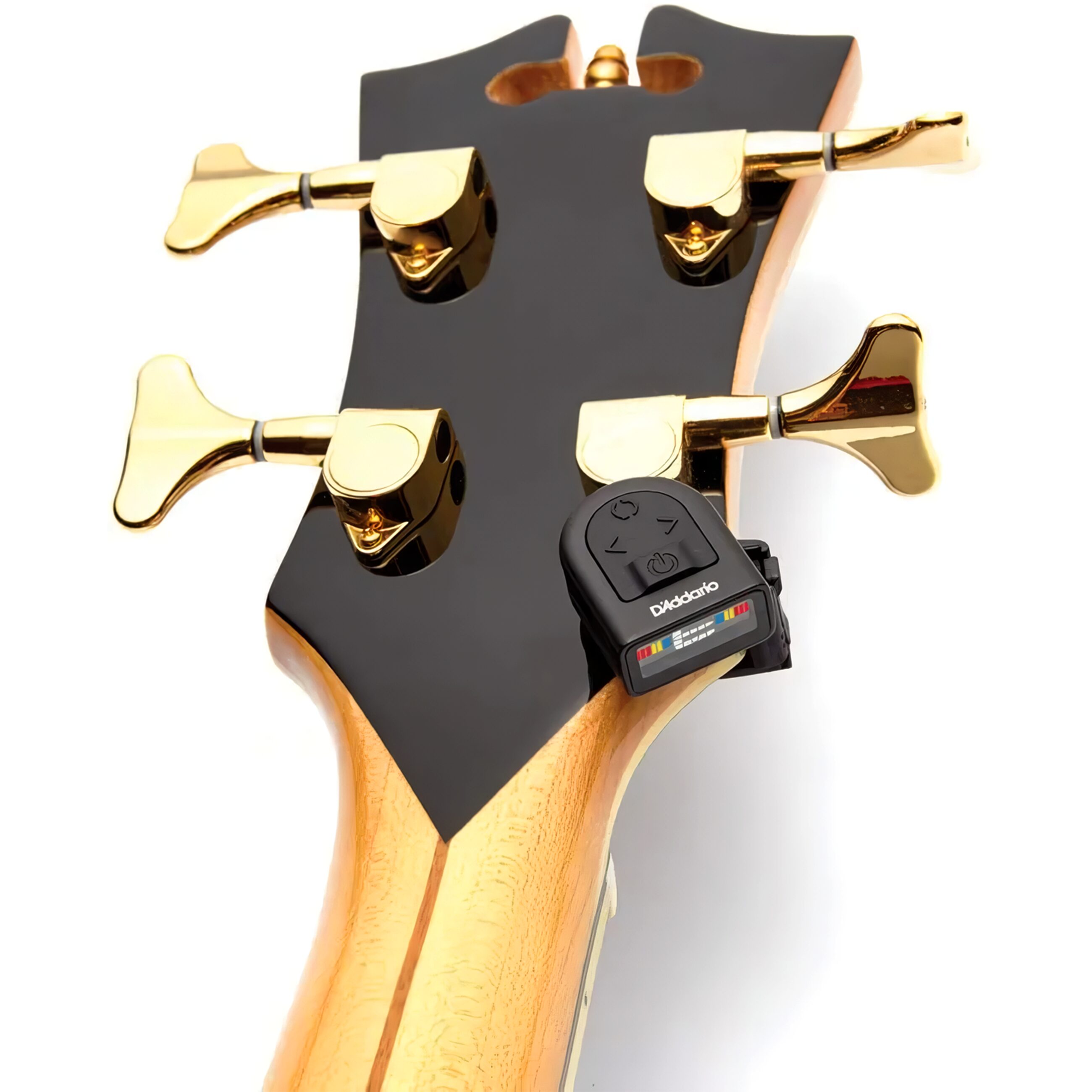 Afinador Guitarra PW-CT-12 MICRO Daddario uso en guitarra bajo ukulele COLOCADO EN UN BAJO ACUSTICO