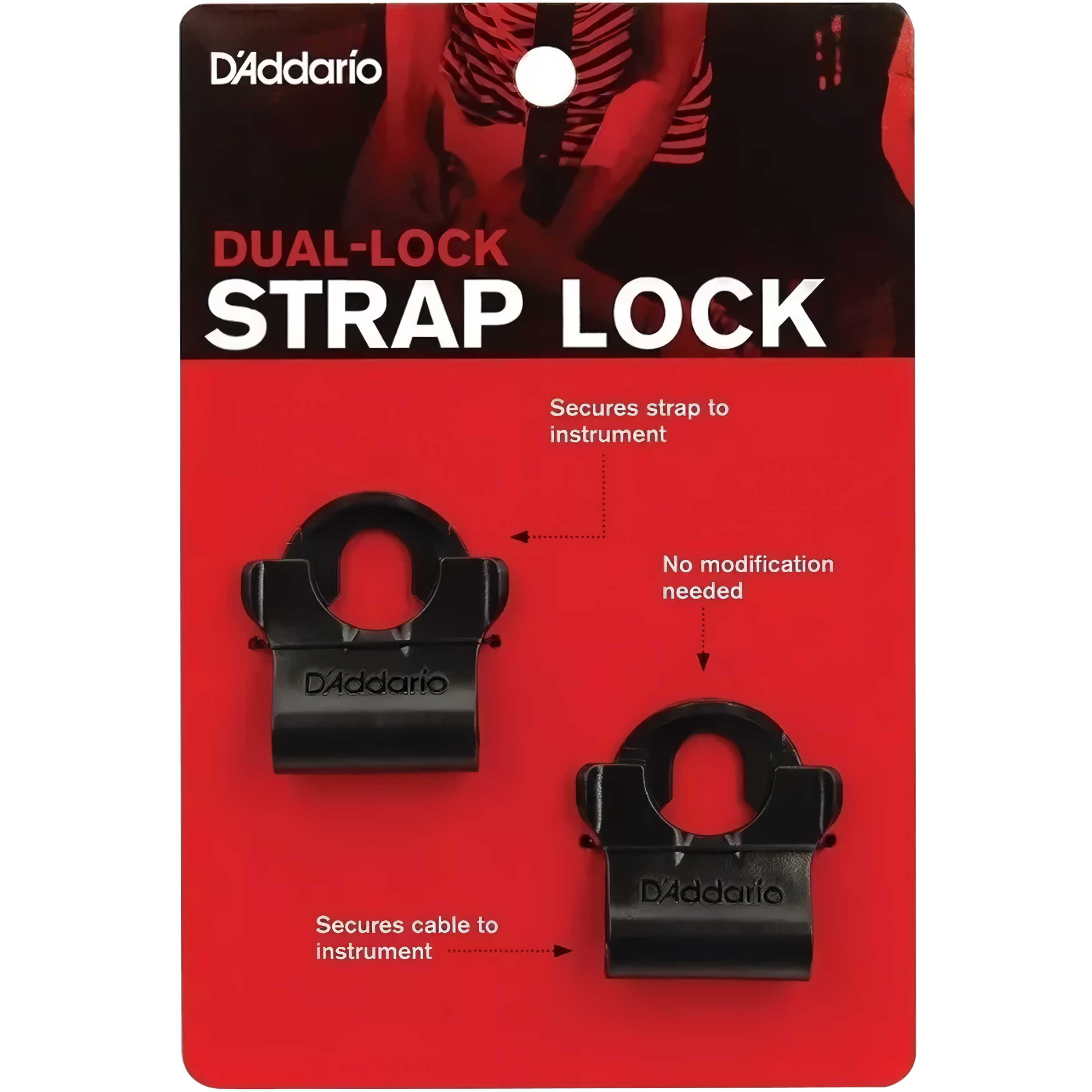 Seguros P Tahali Strap Lock Daddario Planet Waves PW-DLC-01 para guitarra EN SU BLISTER