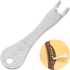 Quita Pines De Guitarra Puente de acero inoxidable para extraer clavijas de guitarra acústica sin dañar el instrumento